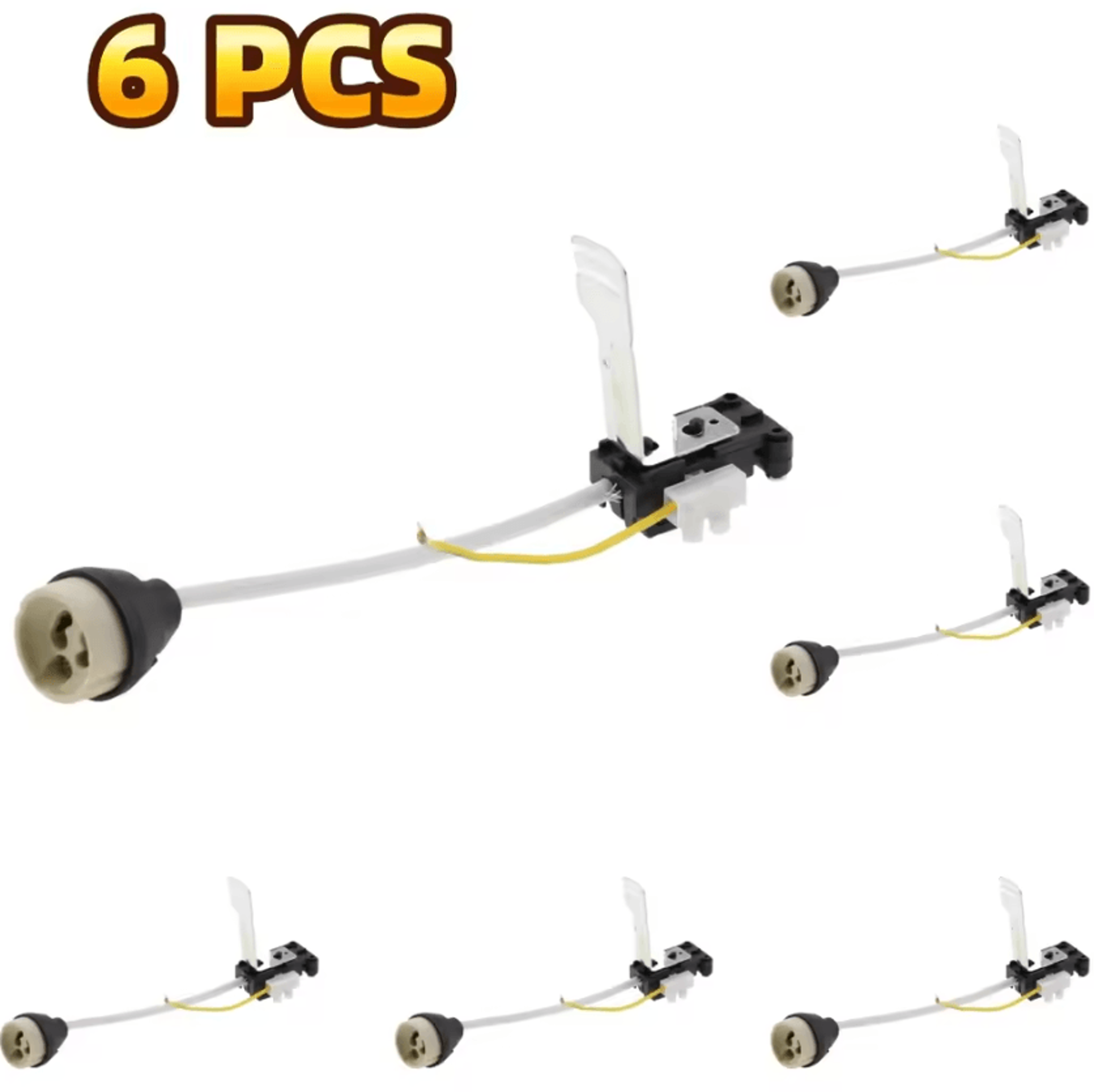GU10 Ceramic Lamp Holder With Bracket And Terminal Box 16PCS LED Downlight Socket Connector 7