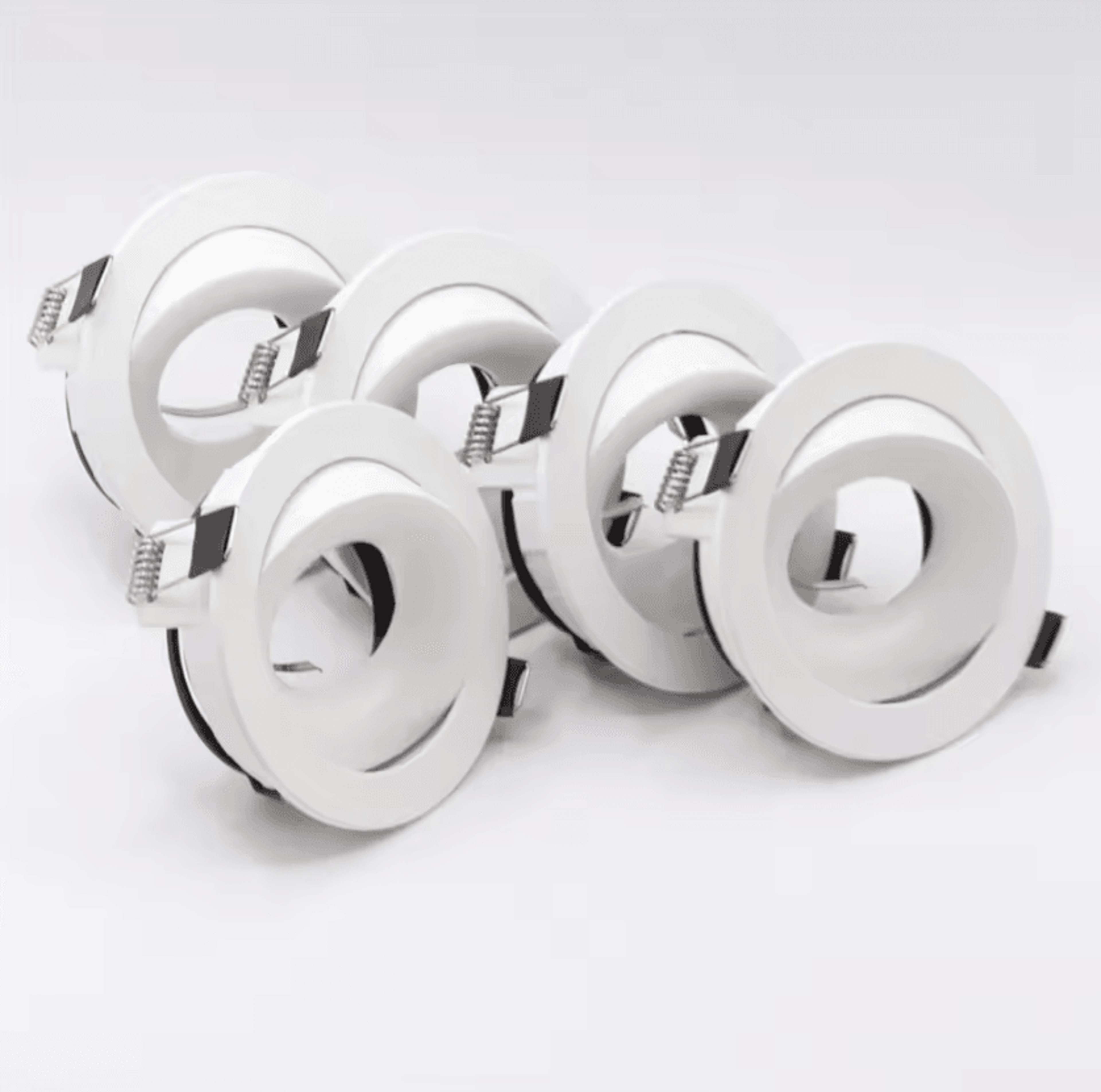 5PCS Adjustable GU10 Recessed LED Spotlight Frames Round Ceiling Downlight Holders For Home Lightin 3