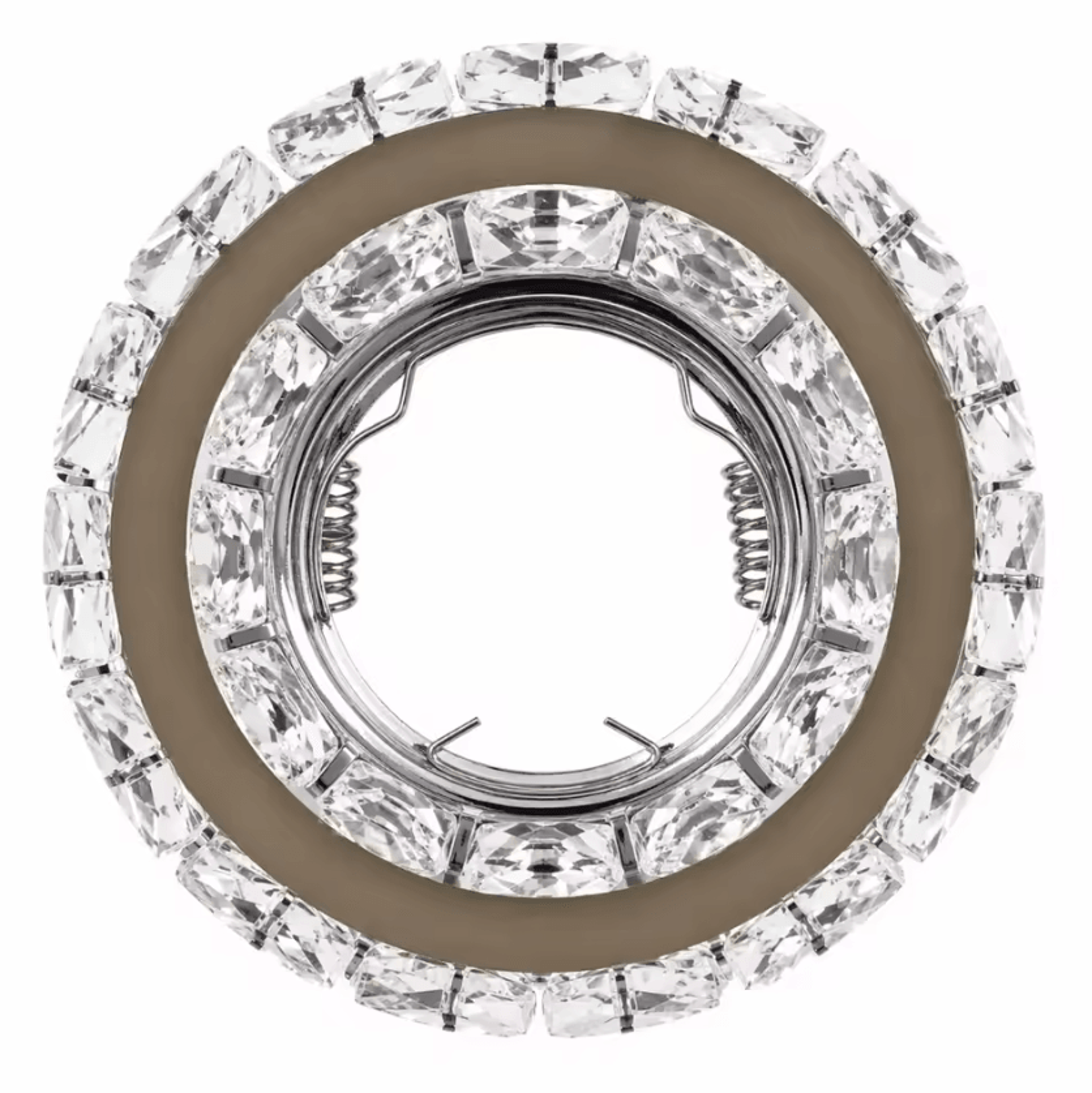 Gold Chrome Crystal Recessed Spotlight Frames GU10 MR16 Decorative Ceiling Downlight Holders 14PCS 4