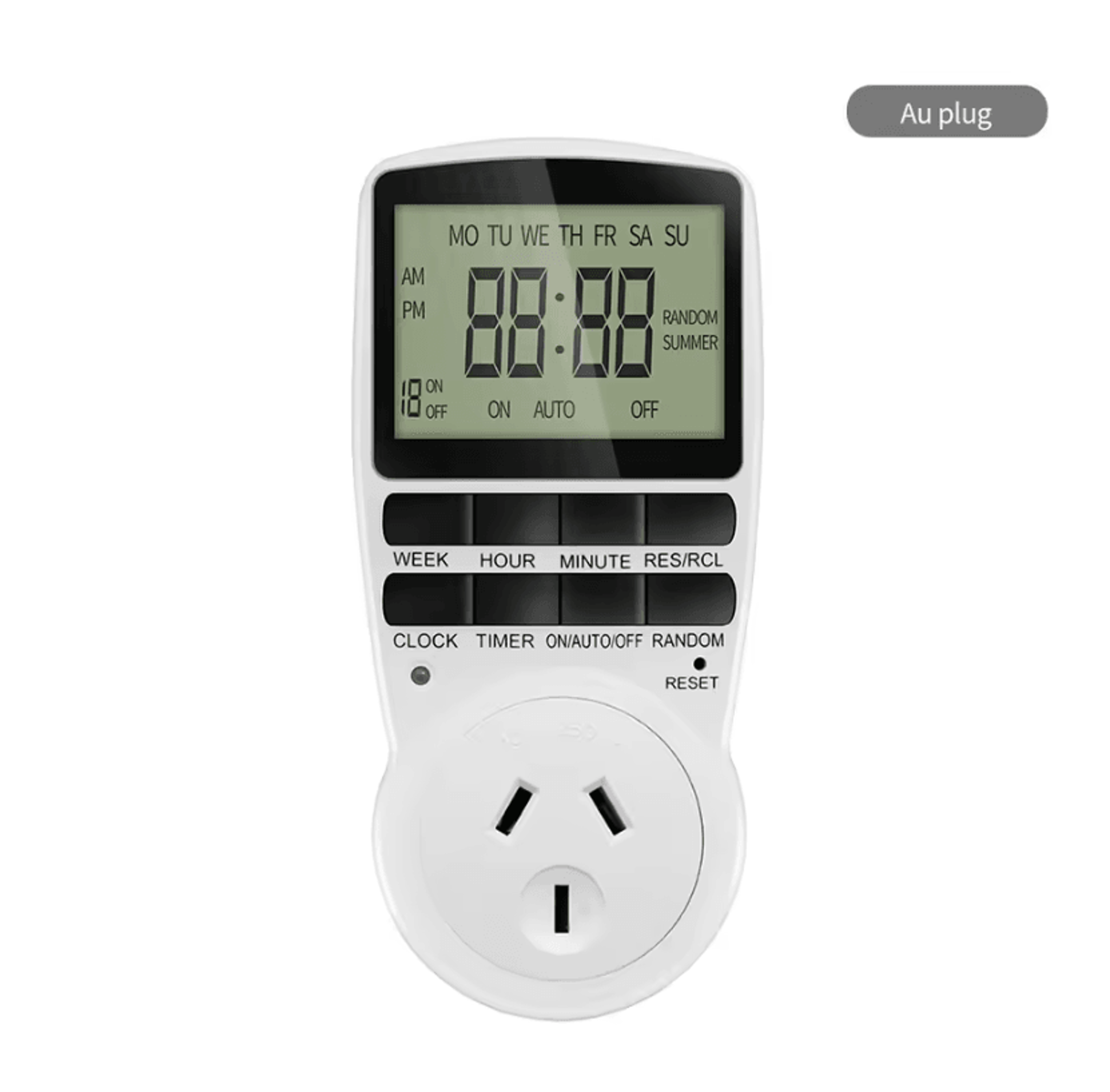 Digital Programmable Timer Switch 1224 Hour Electronic Socket Outlet For Kitchen Appliances With EU 6