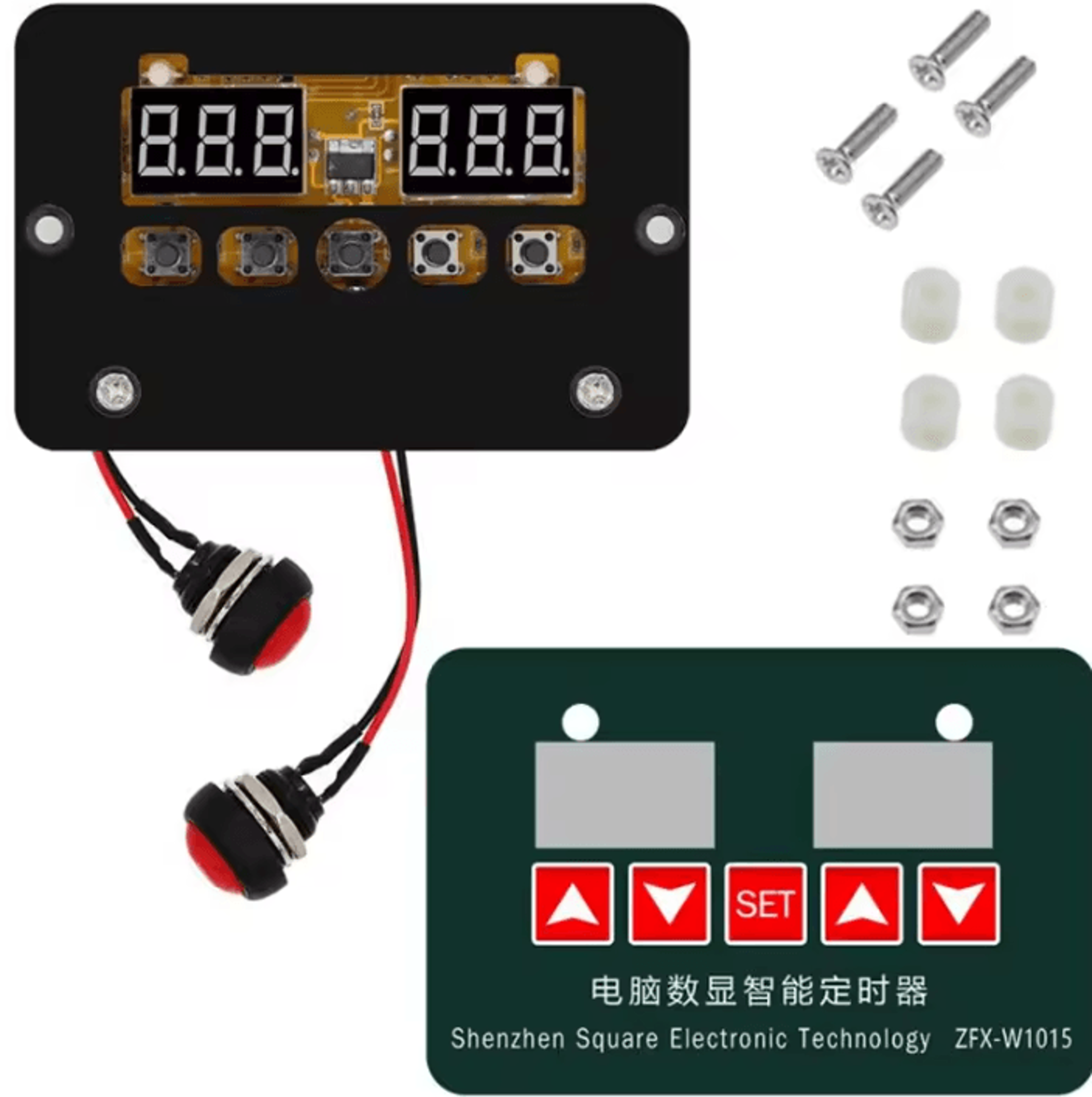 ZFXW1015 Digital Temperature Controller 12V 24V 220V Adjustable Thermostat With Intelligent Timer A 1