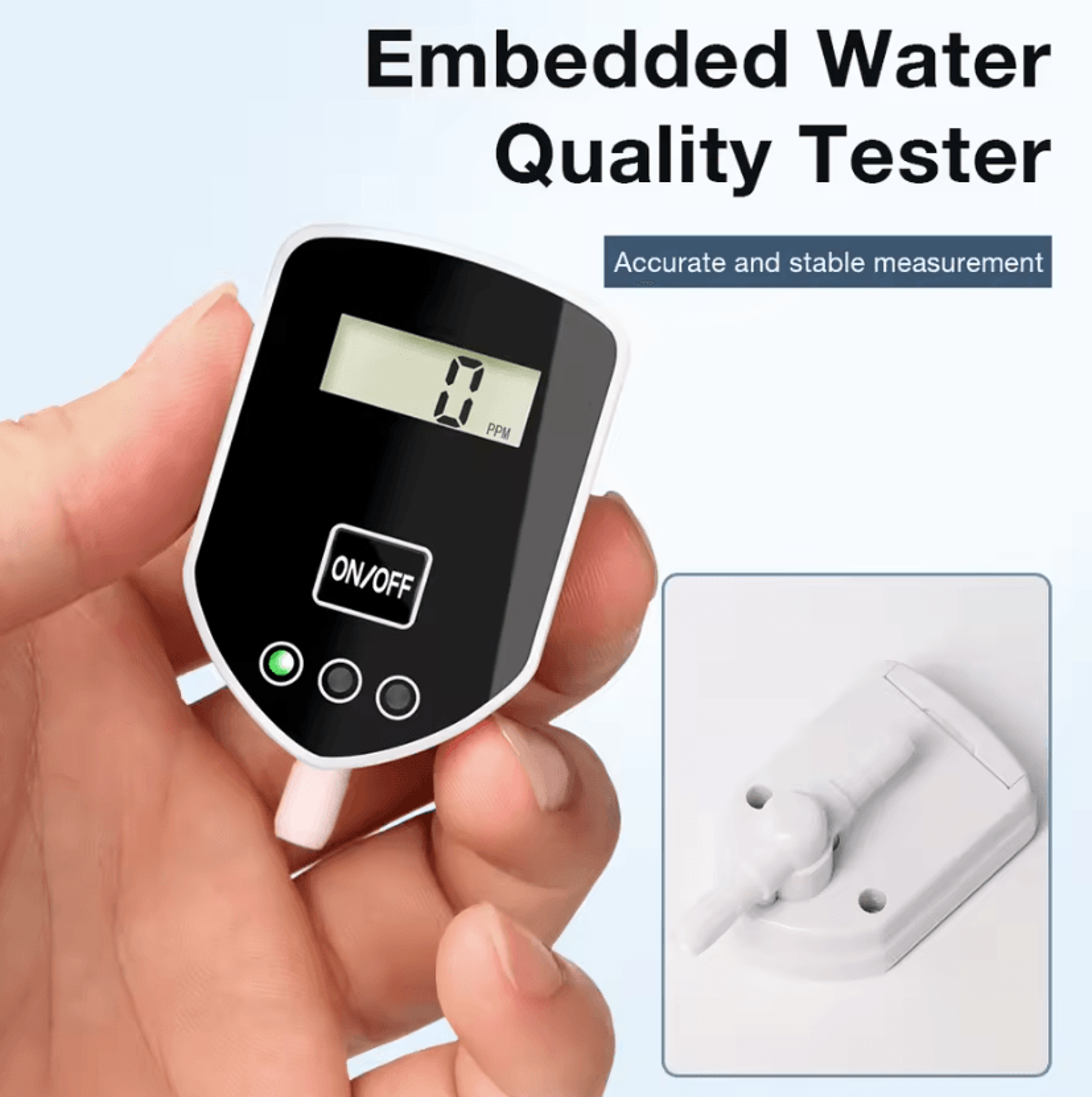 Digital Embedded TDS Water Quality Meter 09990 PPM RealTime Water Purity Tester For Aquarium And Dr 3