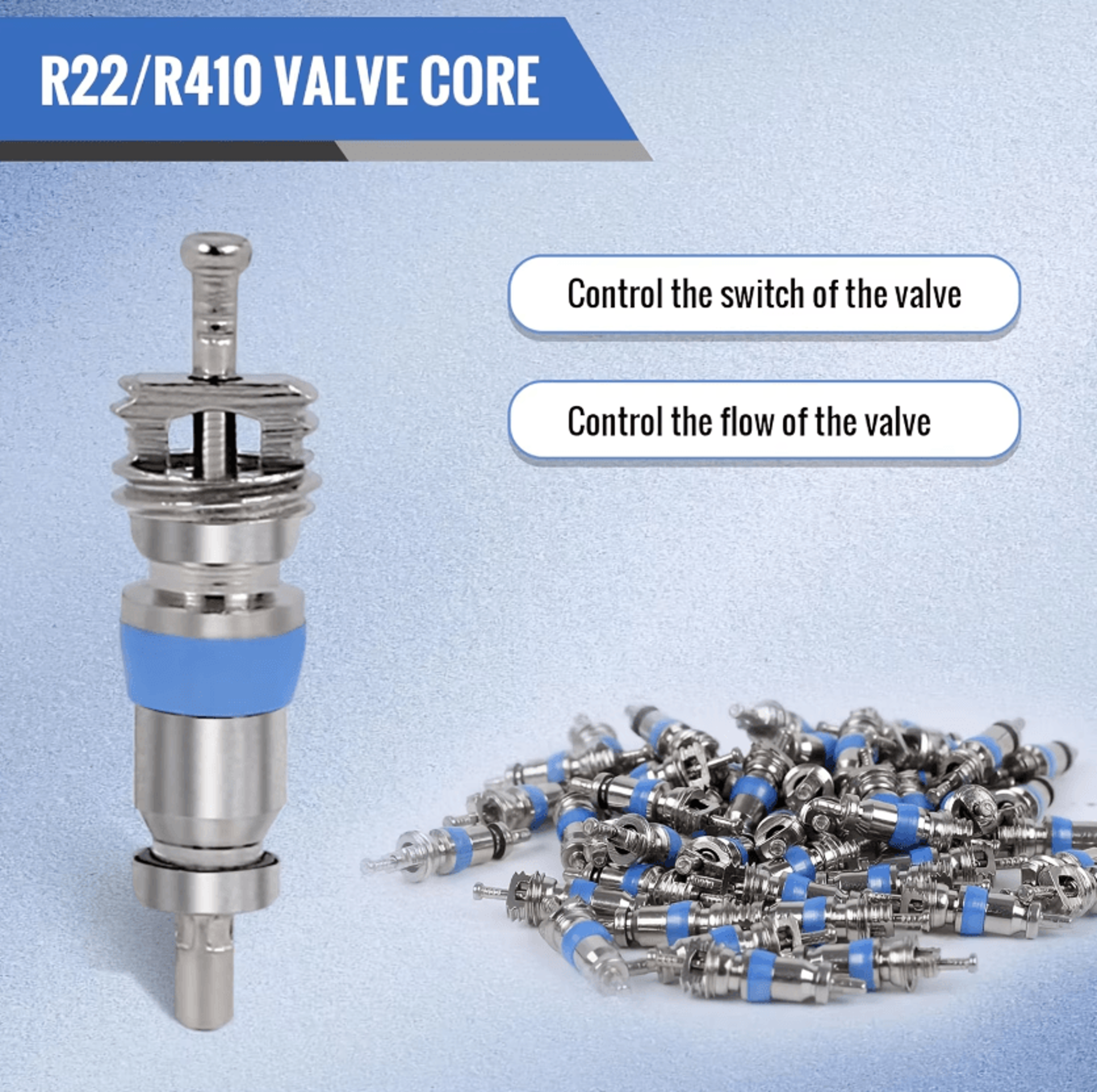 50PCS High Pressure HVAC Valve Core Replacement Set For R410A R32 R22 Air Conditioning And Refriger 4