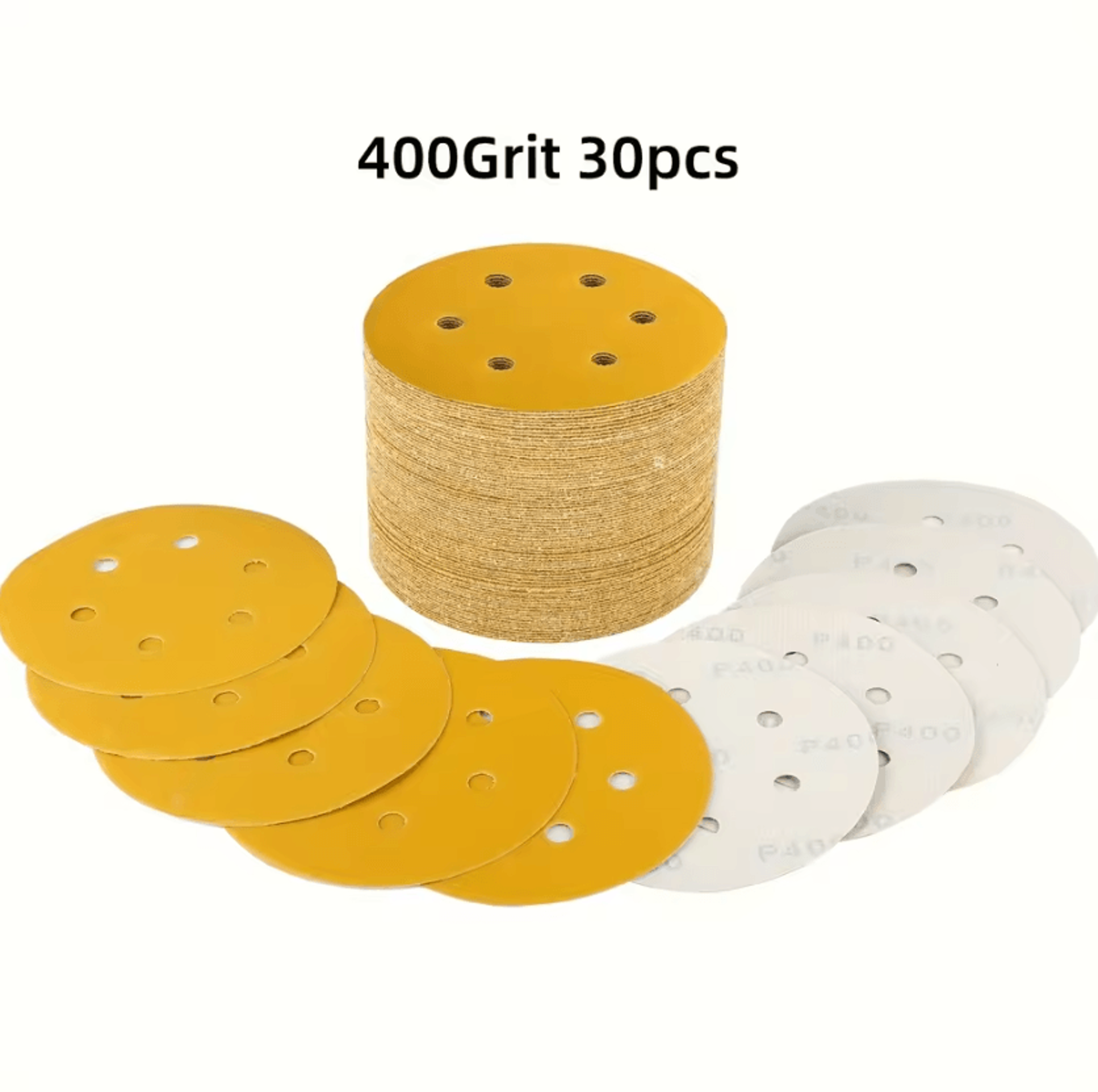 30PCS 6 Inch Hook And Loop Sanding Discs 40800 Grit Sandpaper Set For Orbital Sanders And Woodworki 8