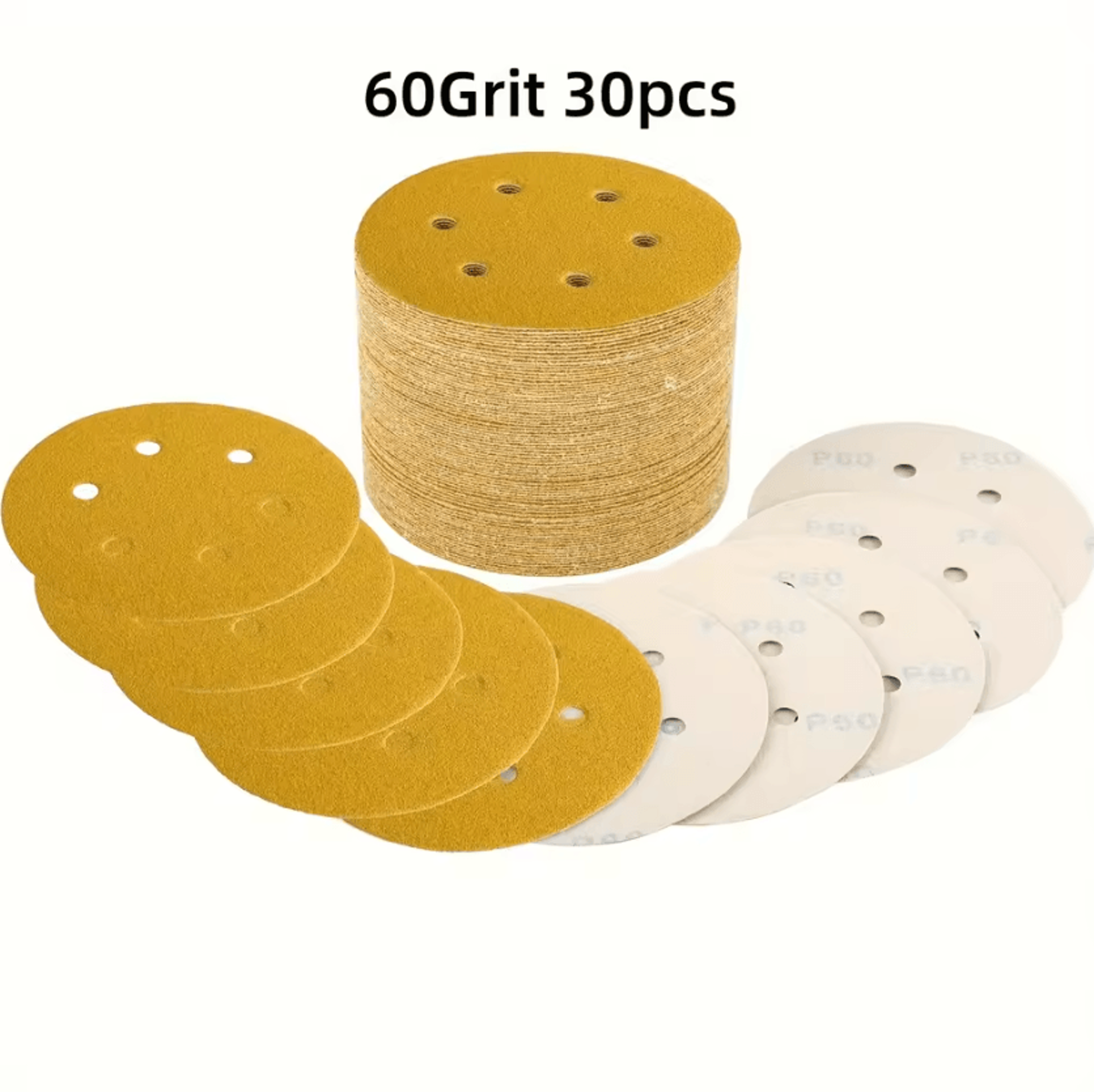 30PCS 6 Inch Hook And Loop Sanding Discs 40800 Grit Sandpaper Set For Orbital Sanders And Woodworki 12