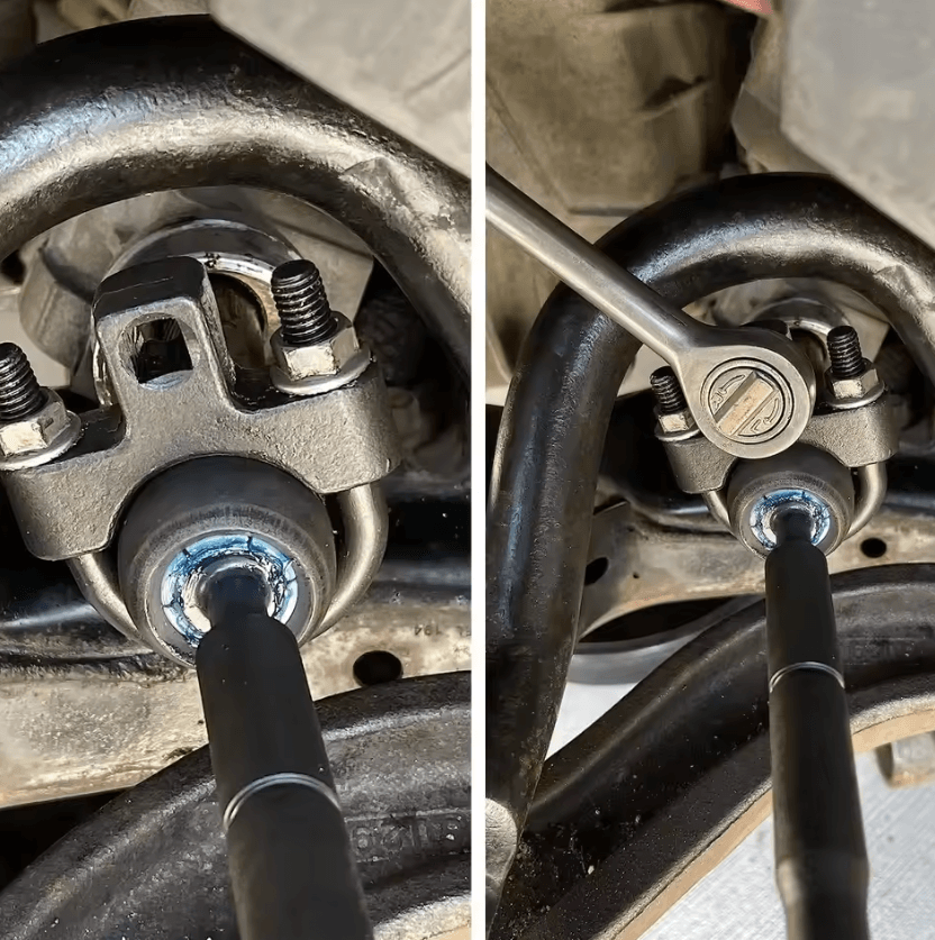Universal Inner Tie Rod Removal Tool 38 Inch Low Profile UWrench For Automotive Steering Repairs 2