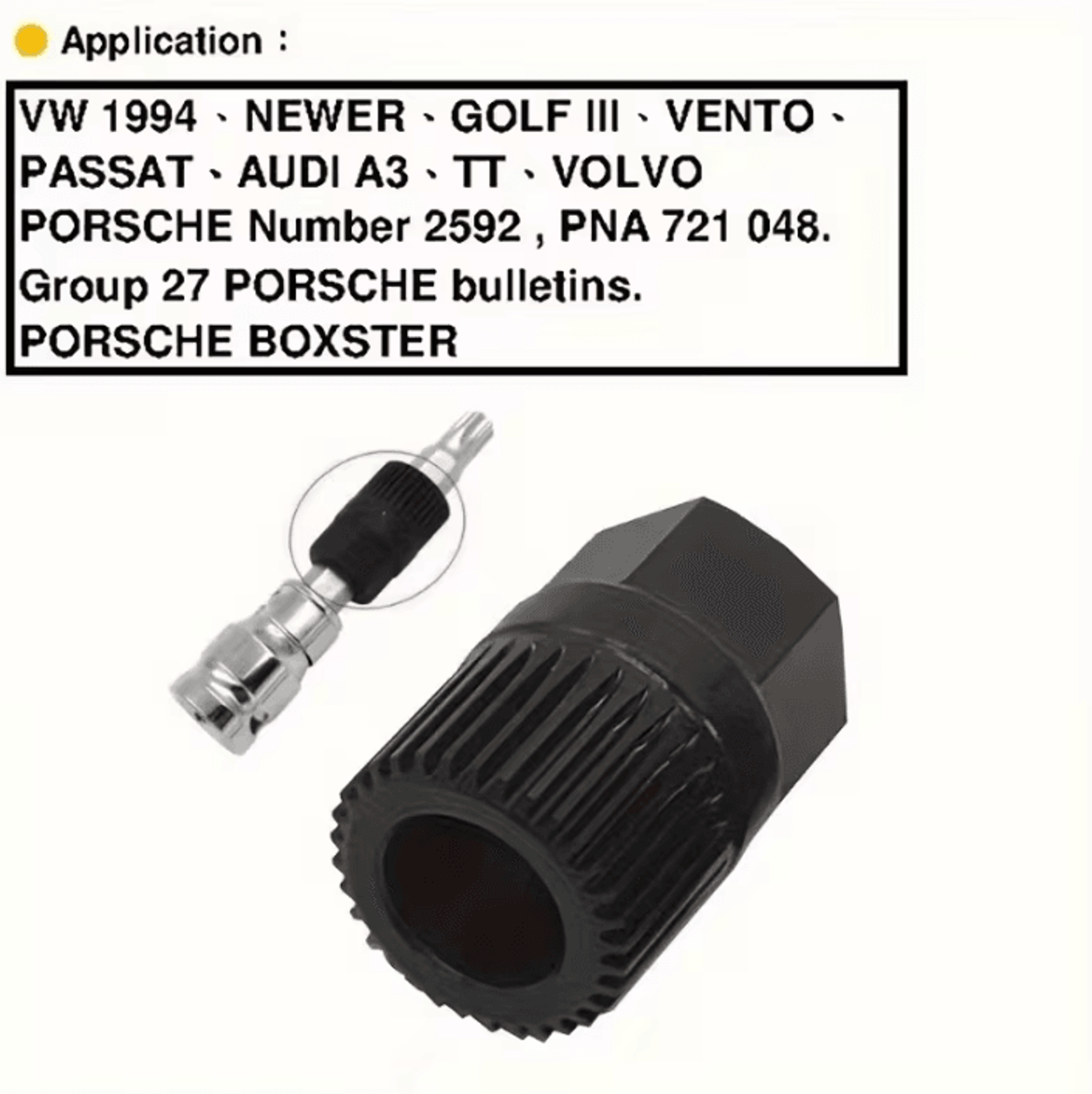 Heavy Duty 33Tooth Alternator Pulley Removal Tool Spline Drive Socket For Audi Volkswagen Ford Peug 4