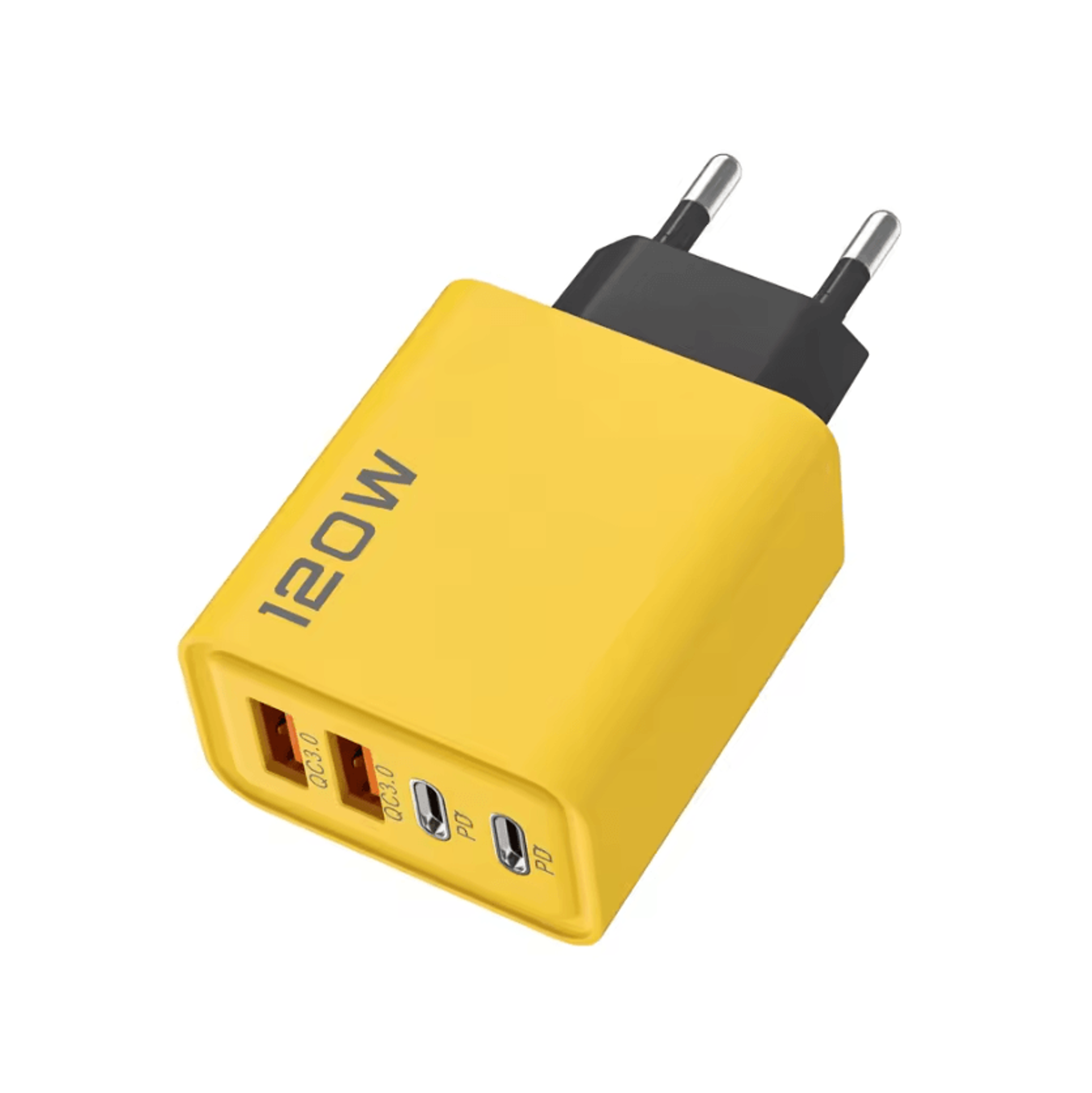 120W 4 Port USB C Charging Hub PD QC30 Fast Wall Charger For Smartphones And Travel 6