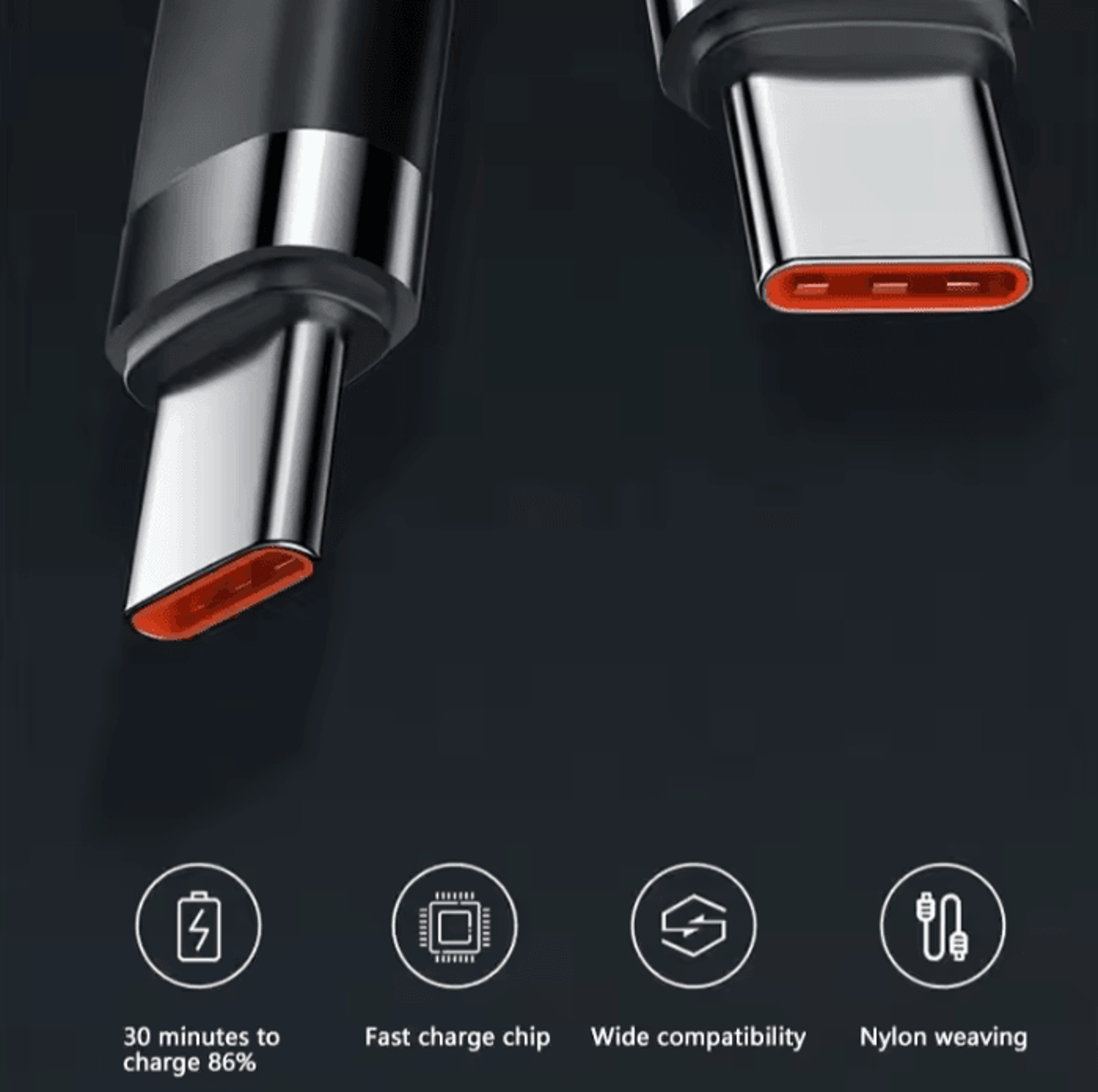 120W USB C To USB C Fast Charging Cable PD Quick Charge Cord For IPhone Samsung Xiaomi And Android  3