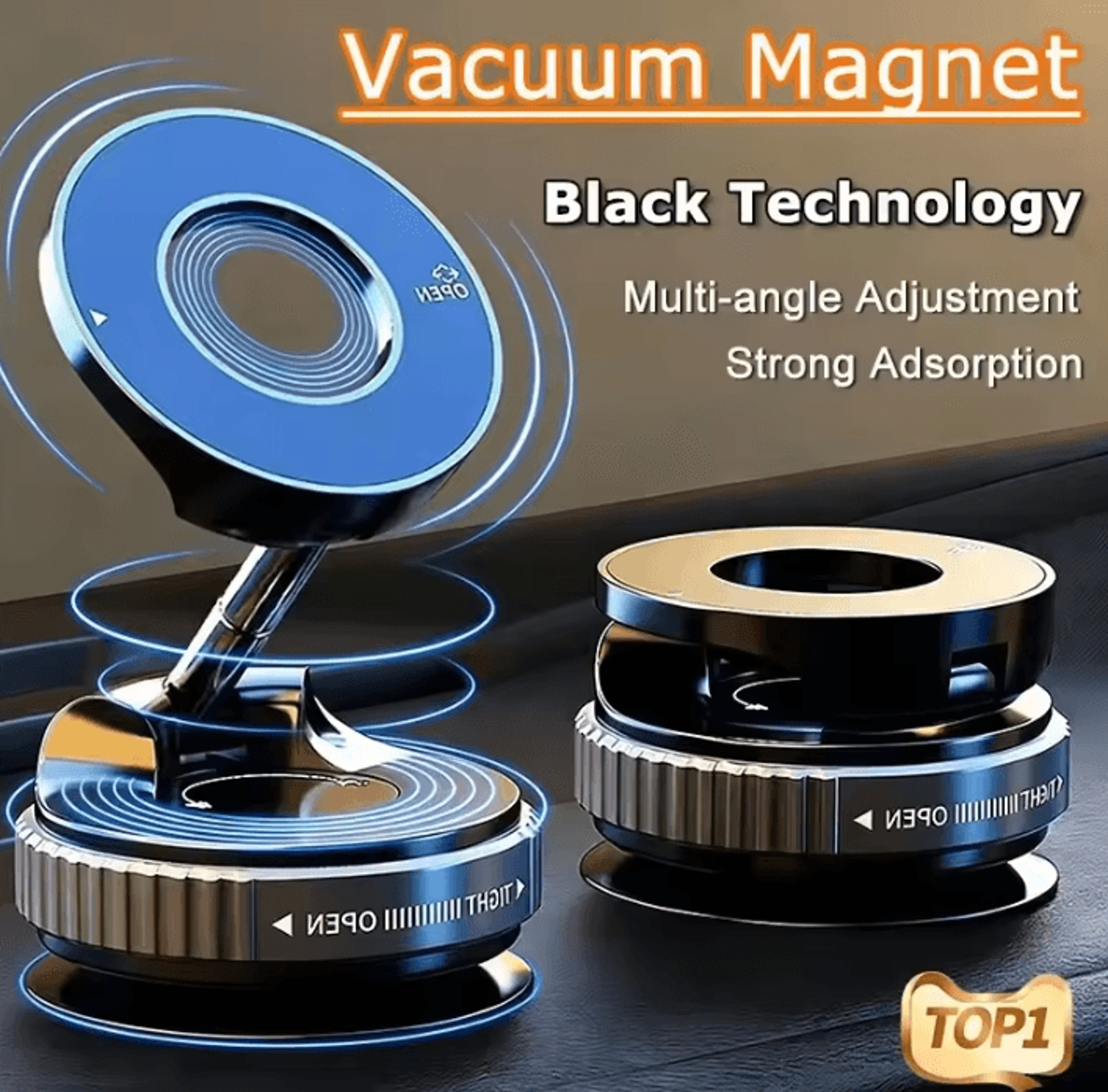Foldable Electric Vacuum Magnetic Car Phone Holder Strong Suction Mount For IPhone 12 13 14 15 16 A 0