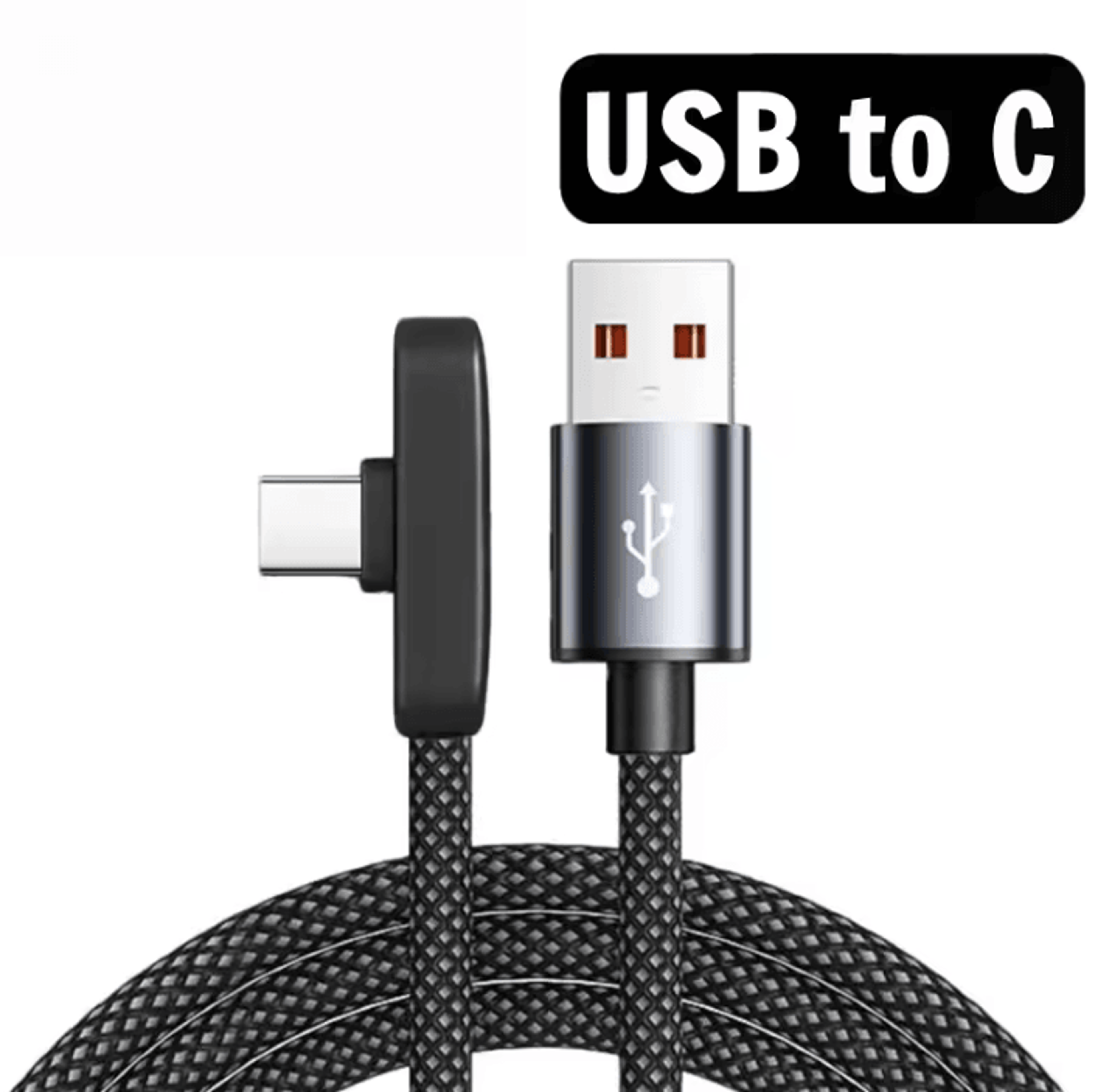 100W 90 Degree USB C Fast Charging Cable Right Angle Type C Data Transfer Cord For IPhone Samsung A 6