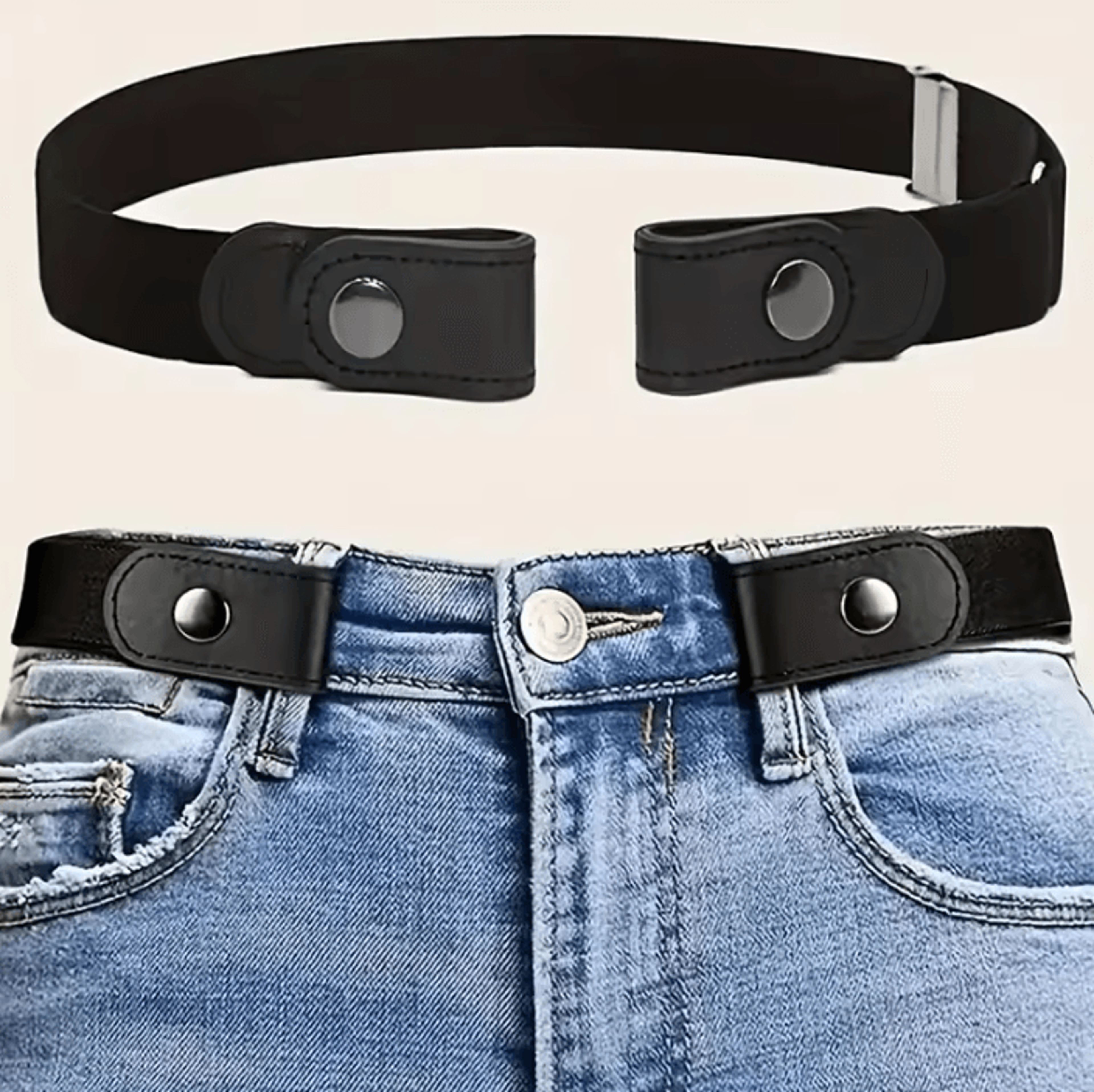 Invisible Elastic Belt For Women And Men Comfortable No Bulge Stretch Waist Belt For Jeans And Pant 0