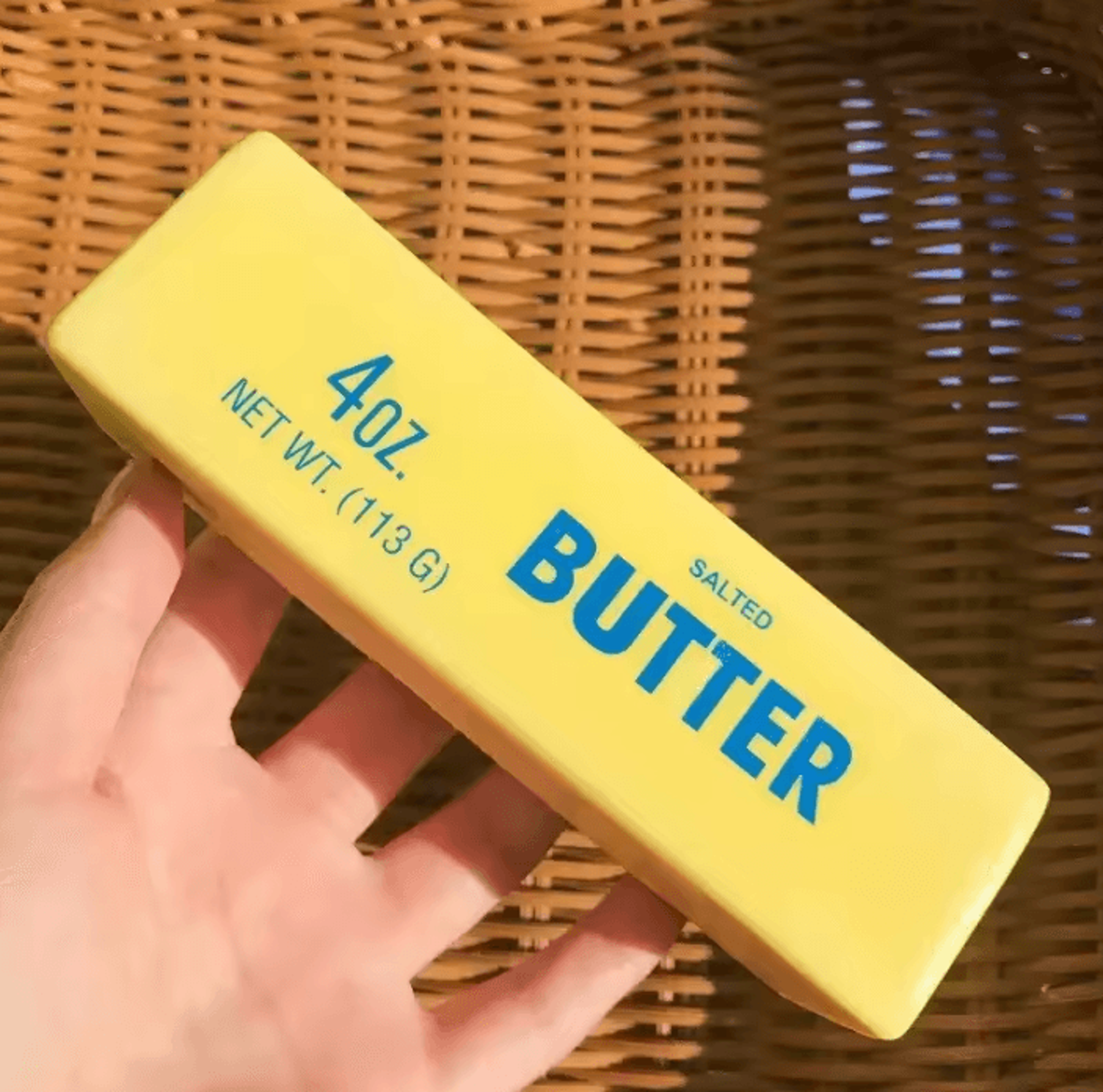 Butter Stick Squishy Fidget Toy Funny Elastic Cheese Squeeze Toy For Stress Relief And Sensory Play 1