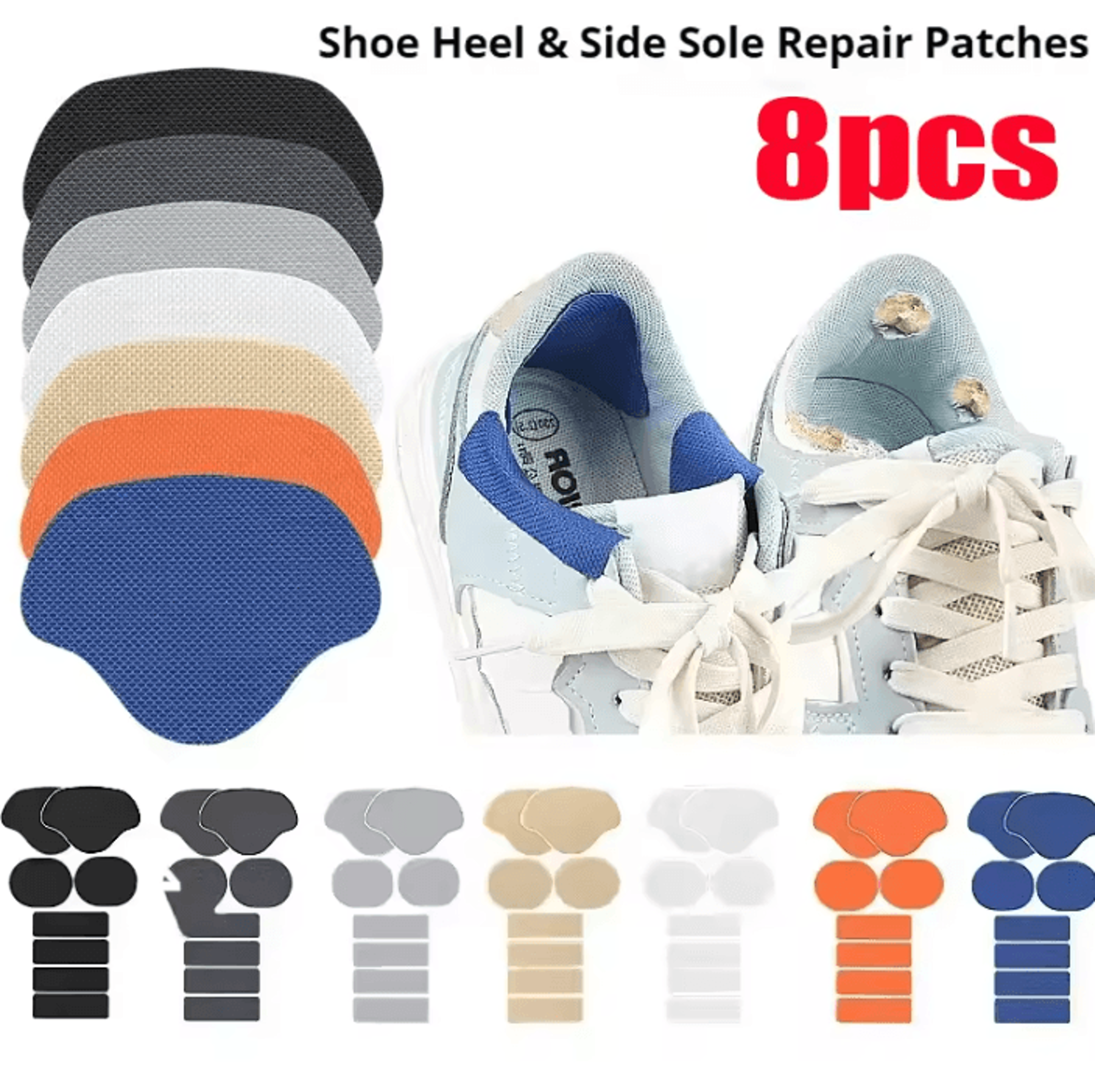 Self Adhesive Sneaker Heel Repair Patches Shoe Lining Stickers For Worn Heels And Damaged Shoe Inte 0