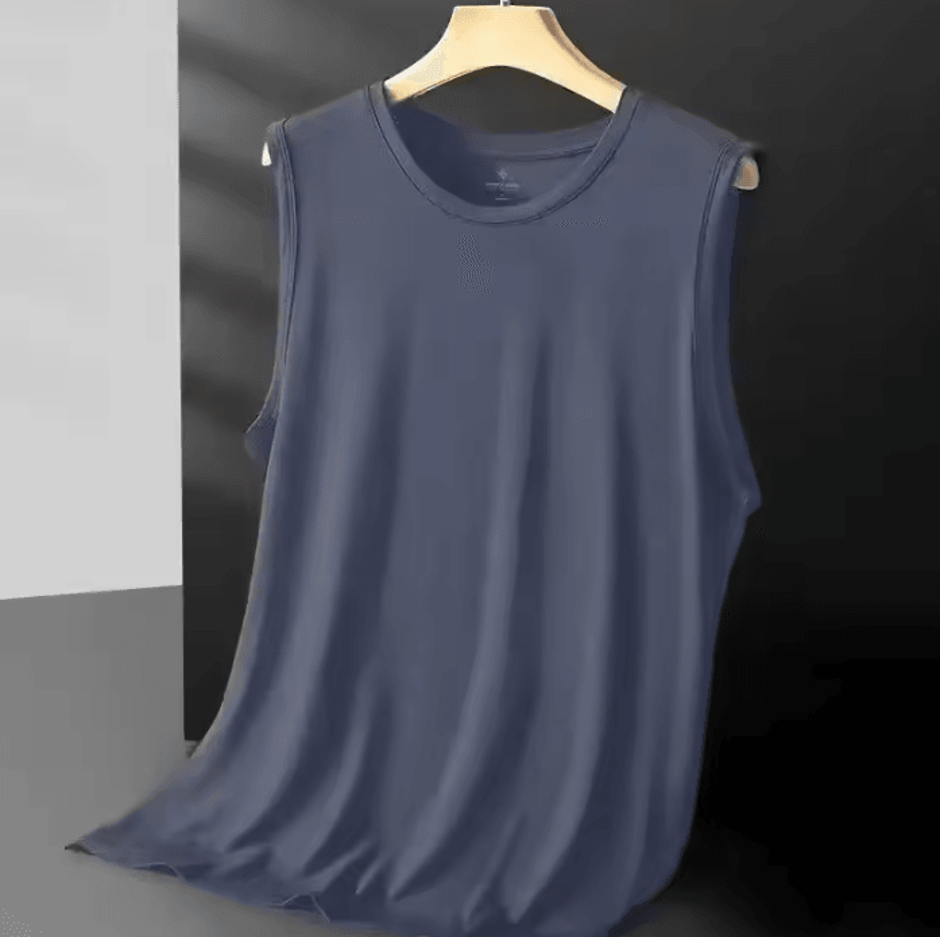 Mens Ice Silk Mesh Tank Top Lightweight Breathable Sleeveless Sports Vest For Summer Casual Wear 6
