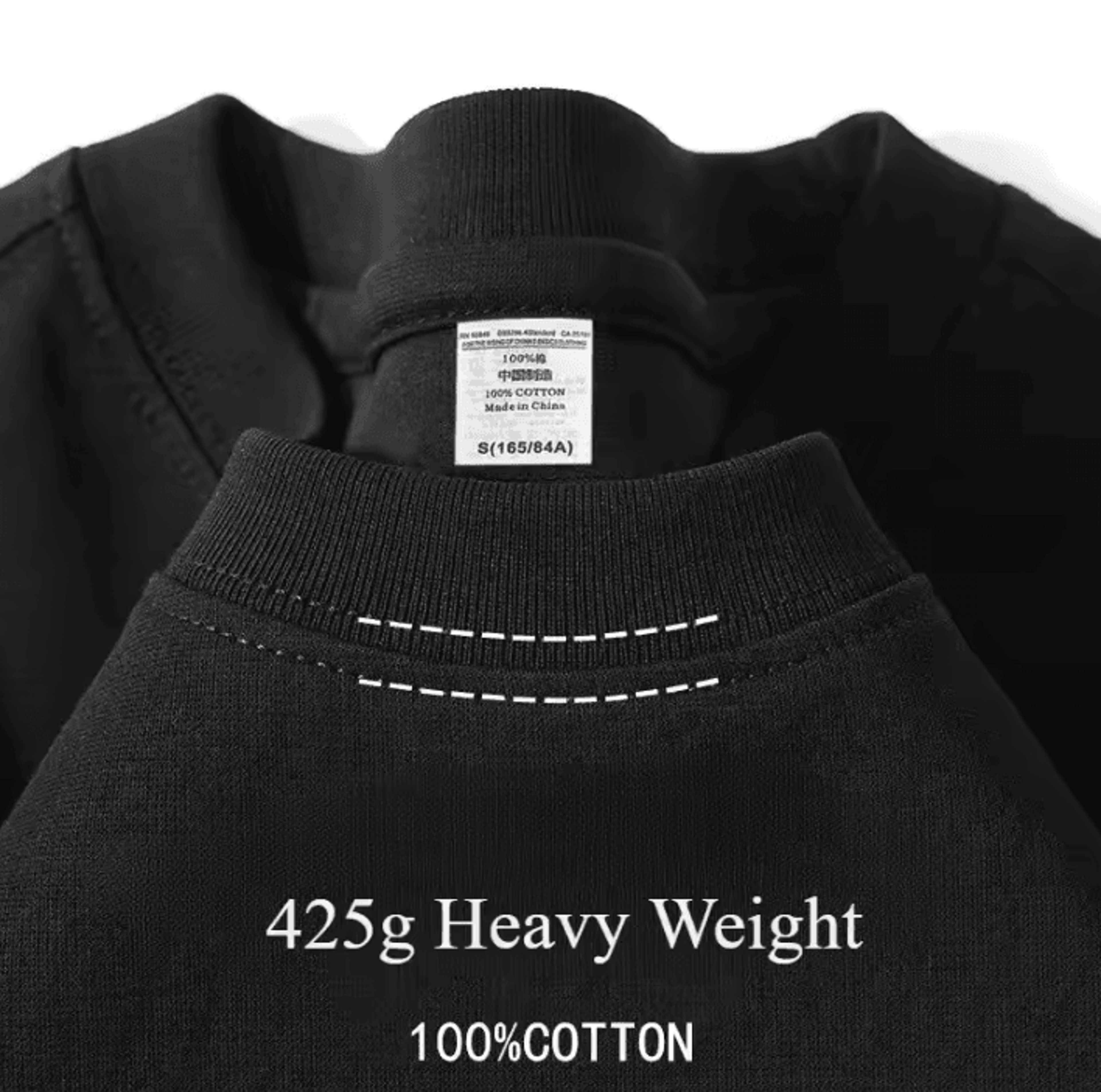 Mens 425G Heavyweight Cotton T Shirt Breathable Crew Neck Short Sleeve Casual Summer Top 5