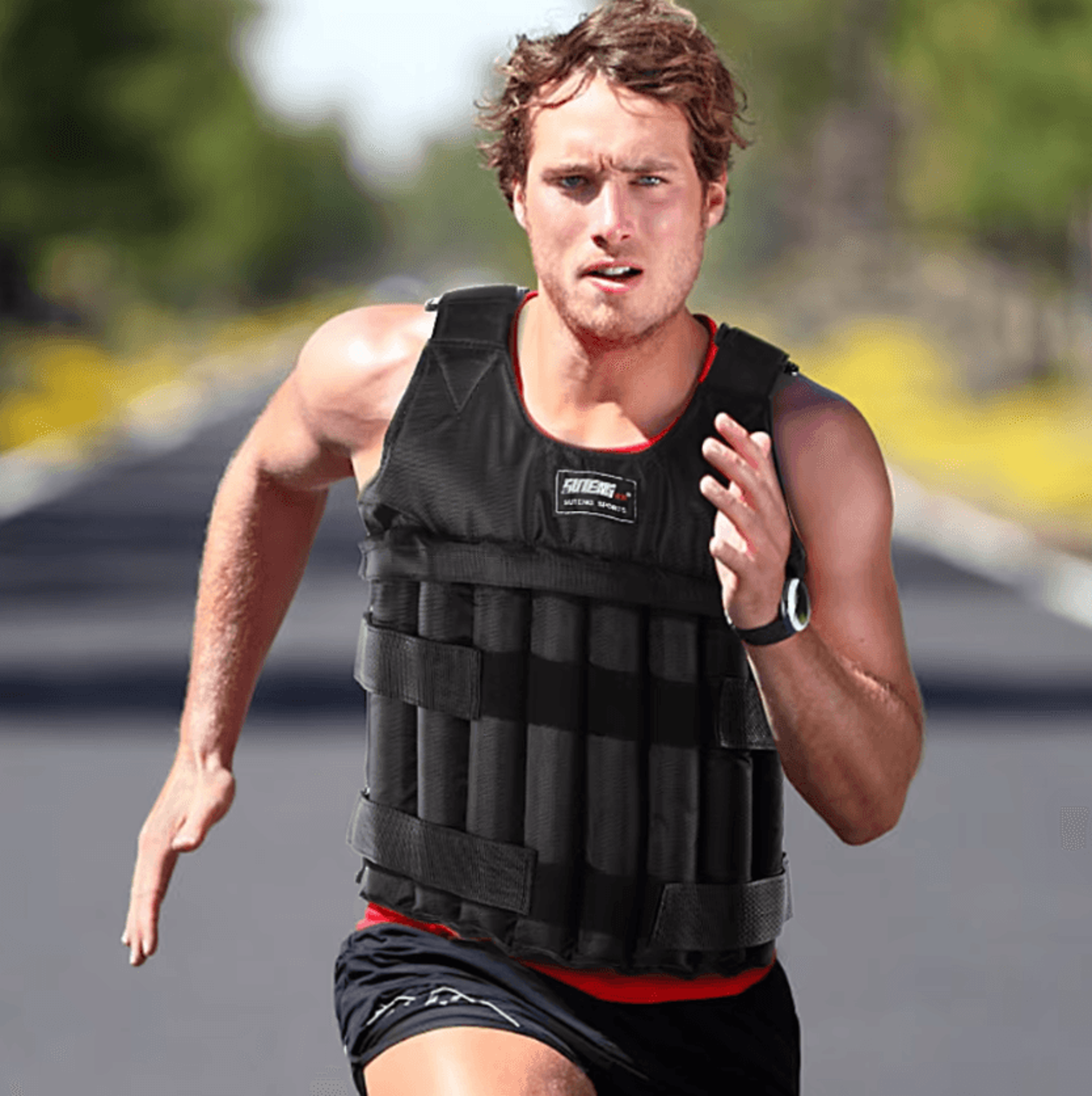 Adjustable Weighted Training Vest Up To 110LBS Fitness Workout Waistcoat For Men And Women 0
