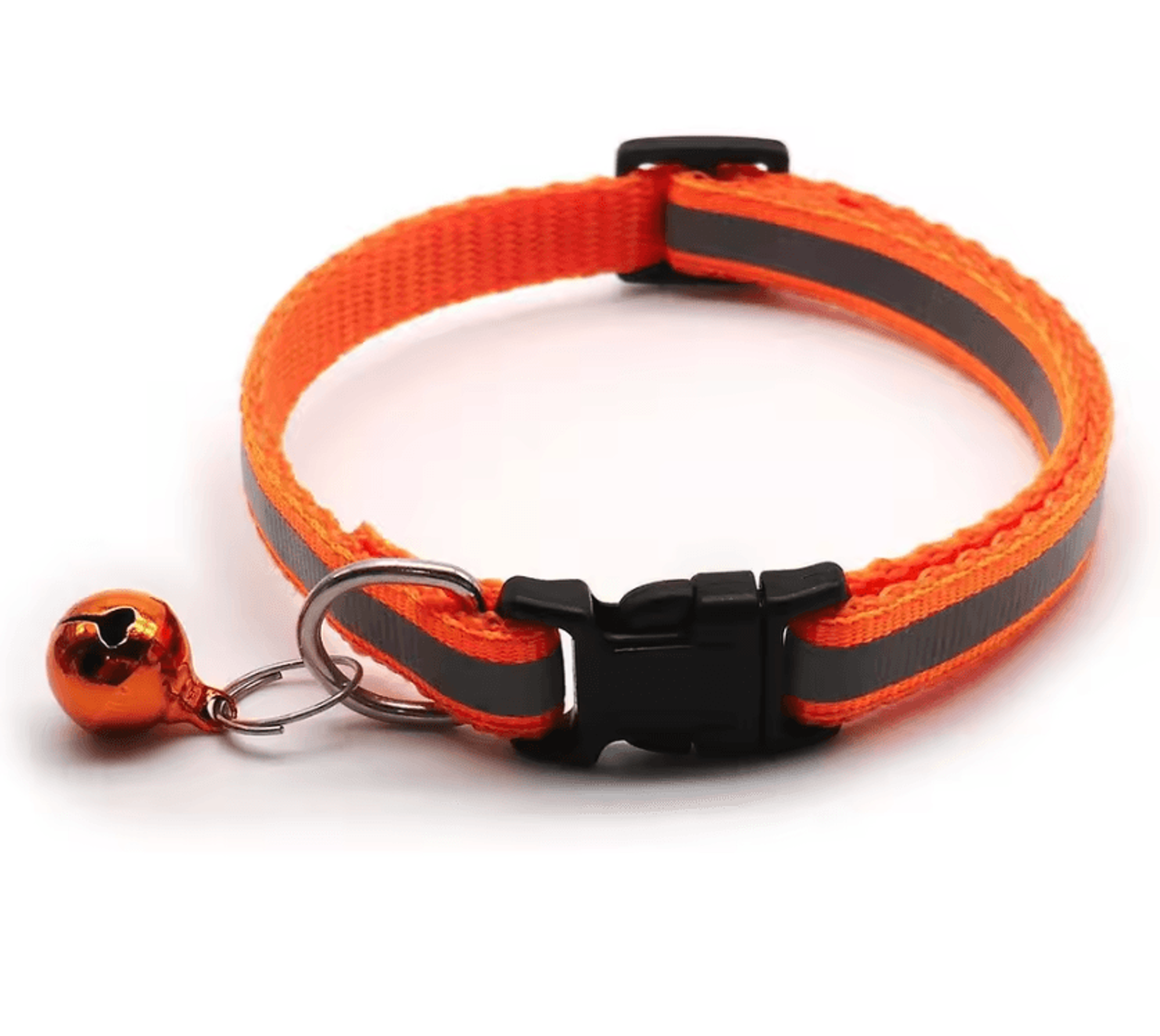 2PCS Reflective Adjustable Pet Collars With Bells For Cats And Small Dogs Available In 12 Colors 13