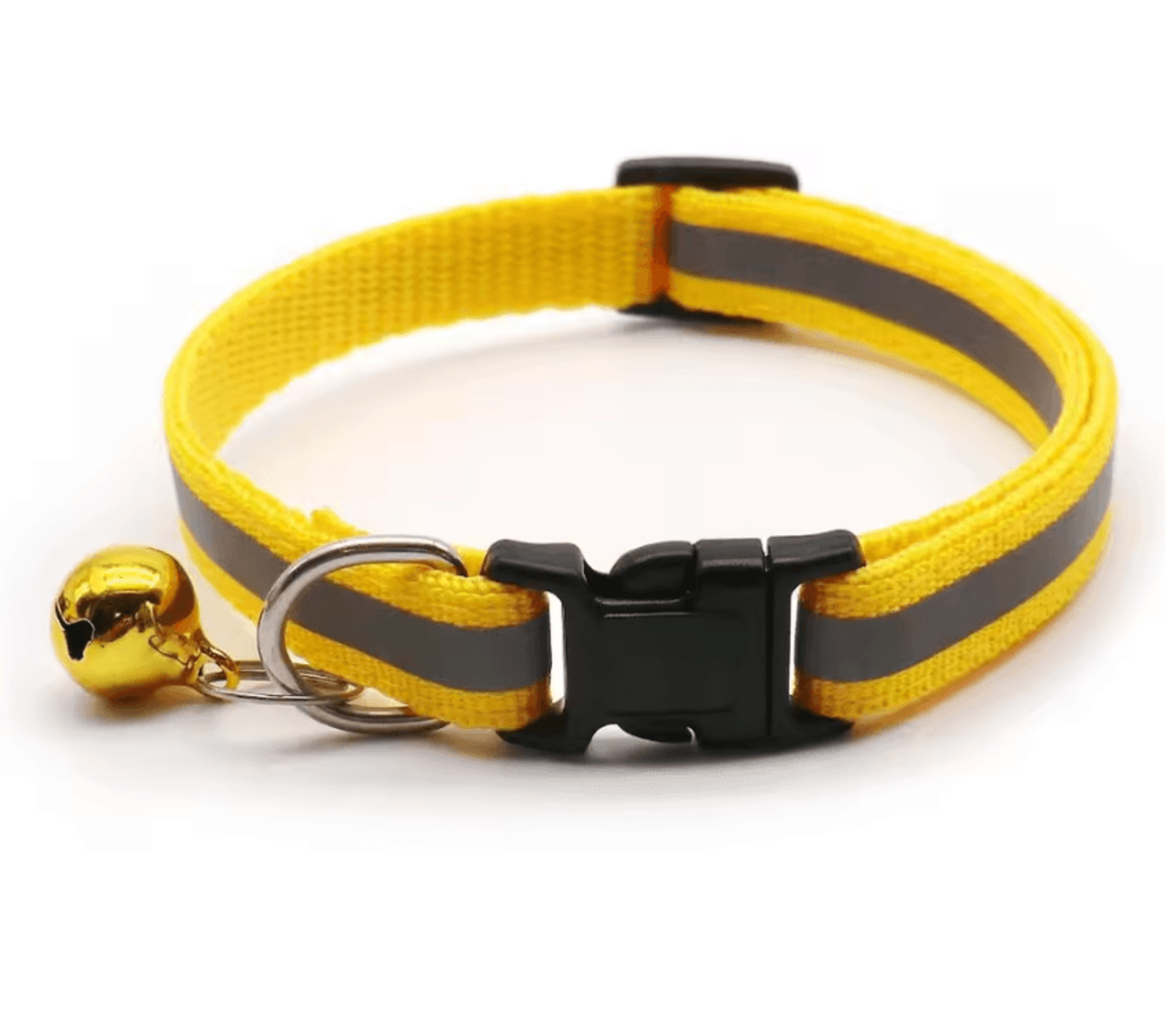 2PCS Reflective Adjustable Pet Collars With Bells For Cats And Small Dogs Available In 12 Colors 12