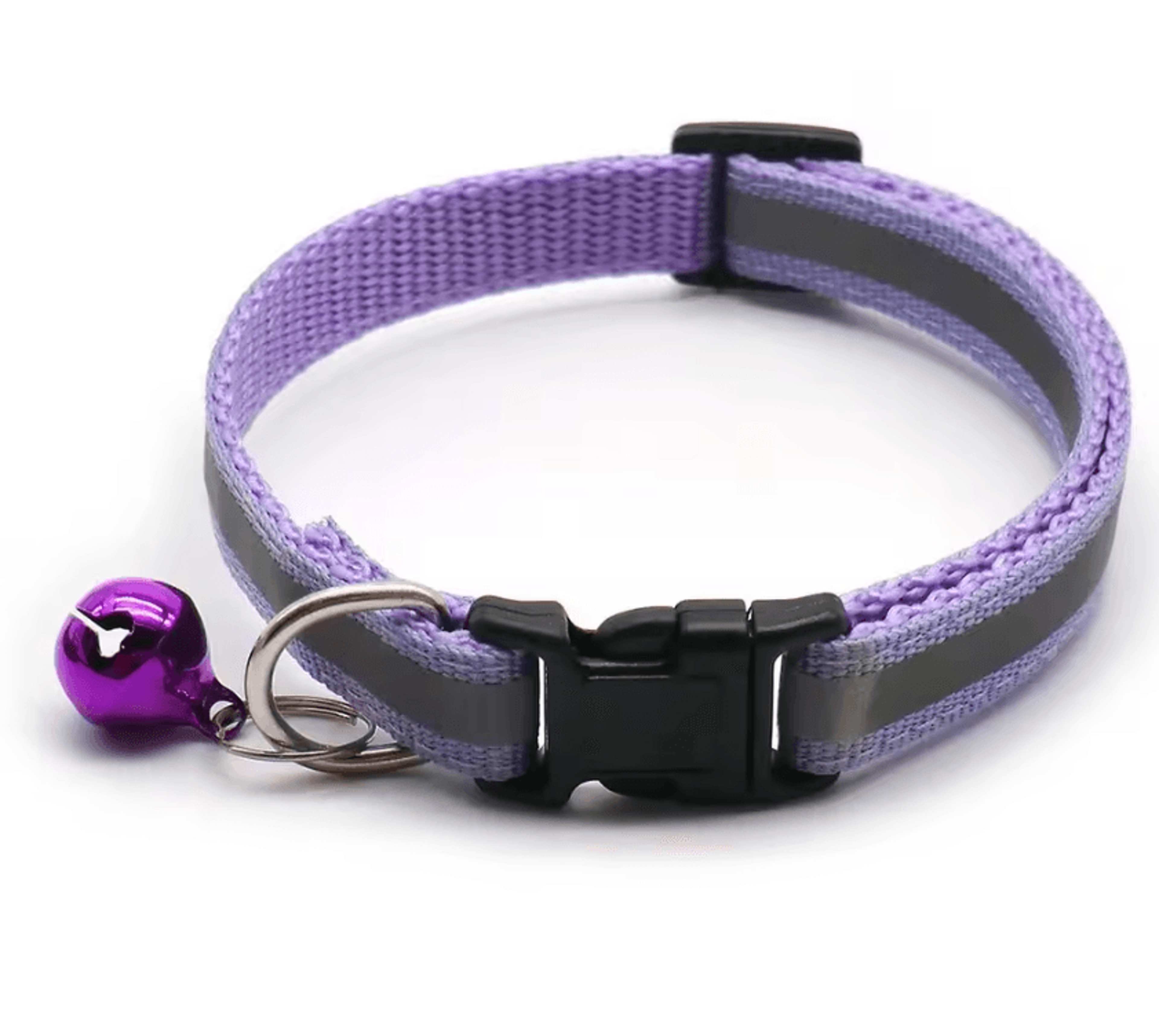2PCS Reflective Adjustable Pet Collars With Bells For Cats And Small Dogs Available In 12 Colors 10