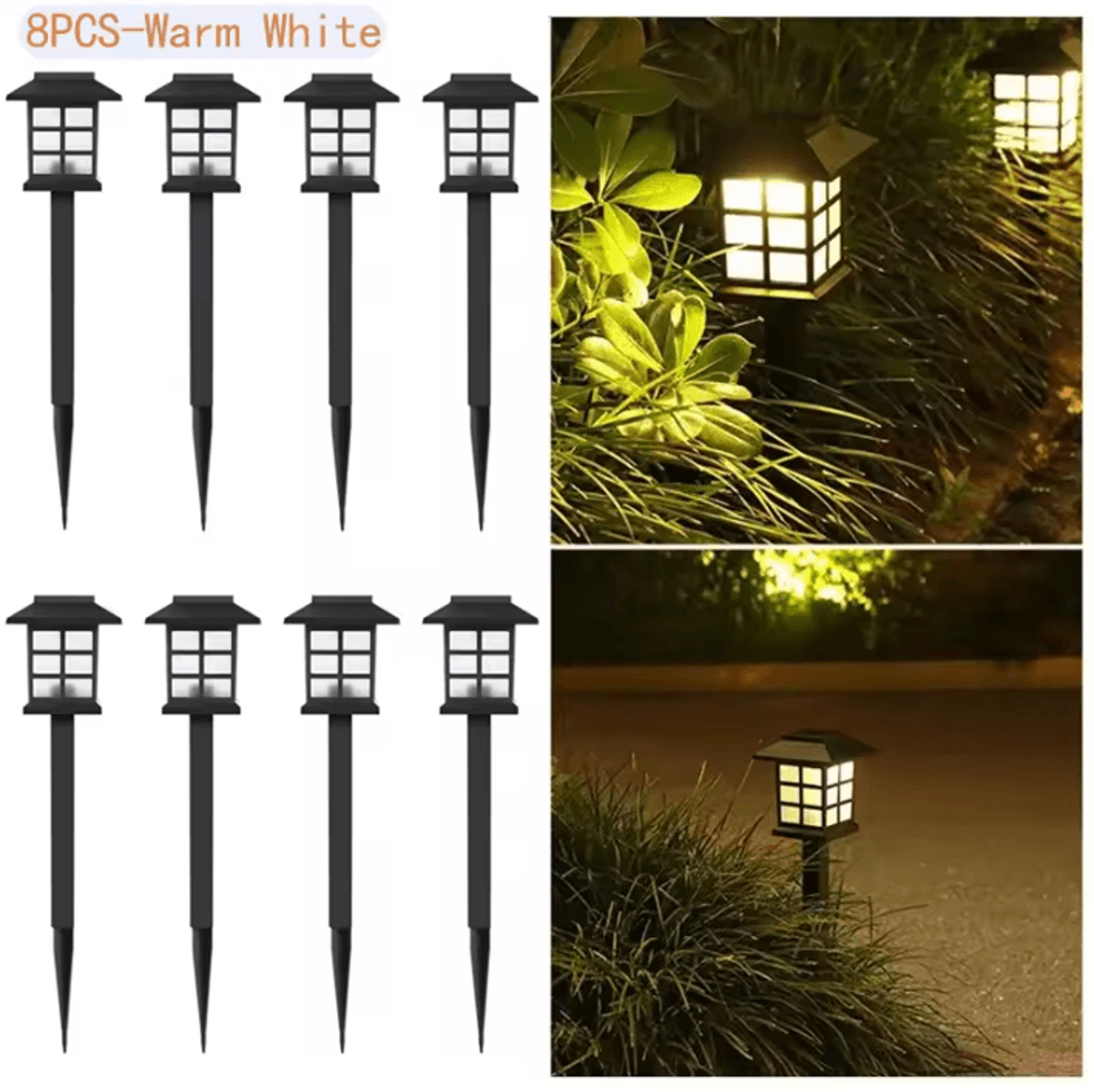 8 Pack Solar LED Pathway Lights Waterproof Outdoor Garden Walkway And Landscape Lighting For Yard P 5
