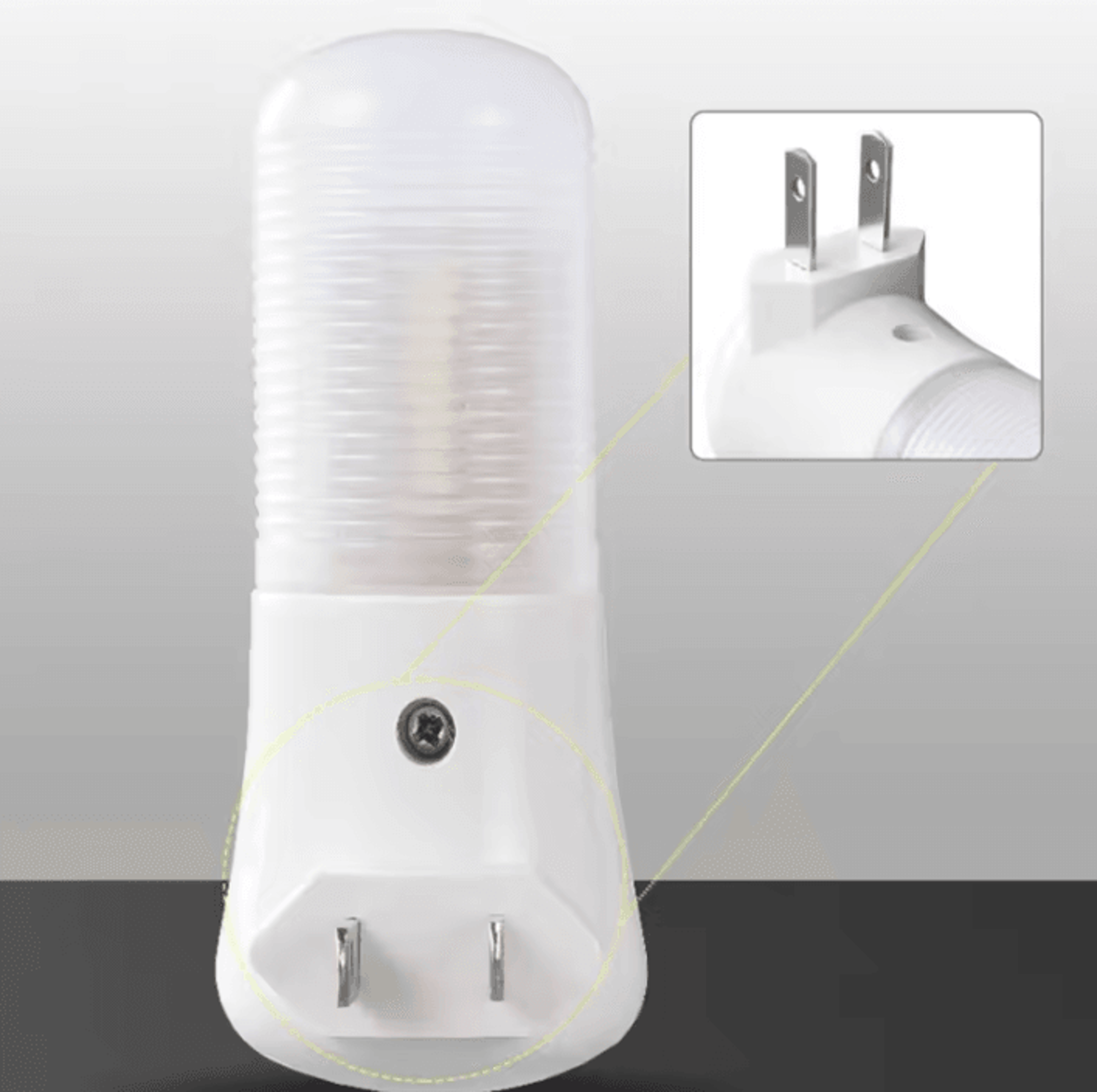 LED Plug In Night Light With Push Button Switch For Bedroom Nursery Hallway And Home Wall Socket 4