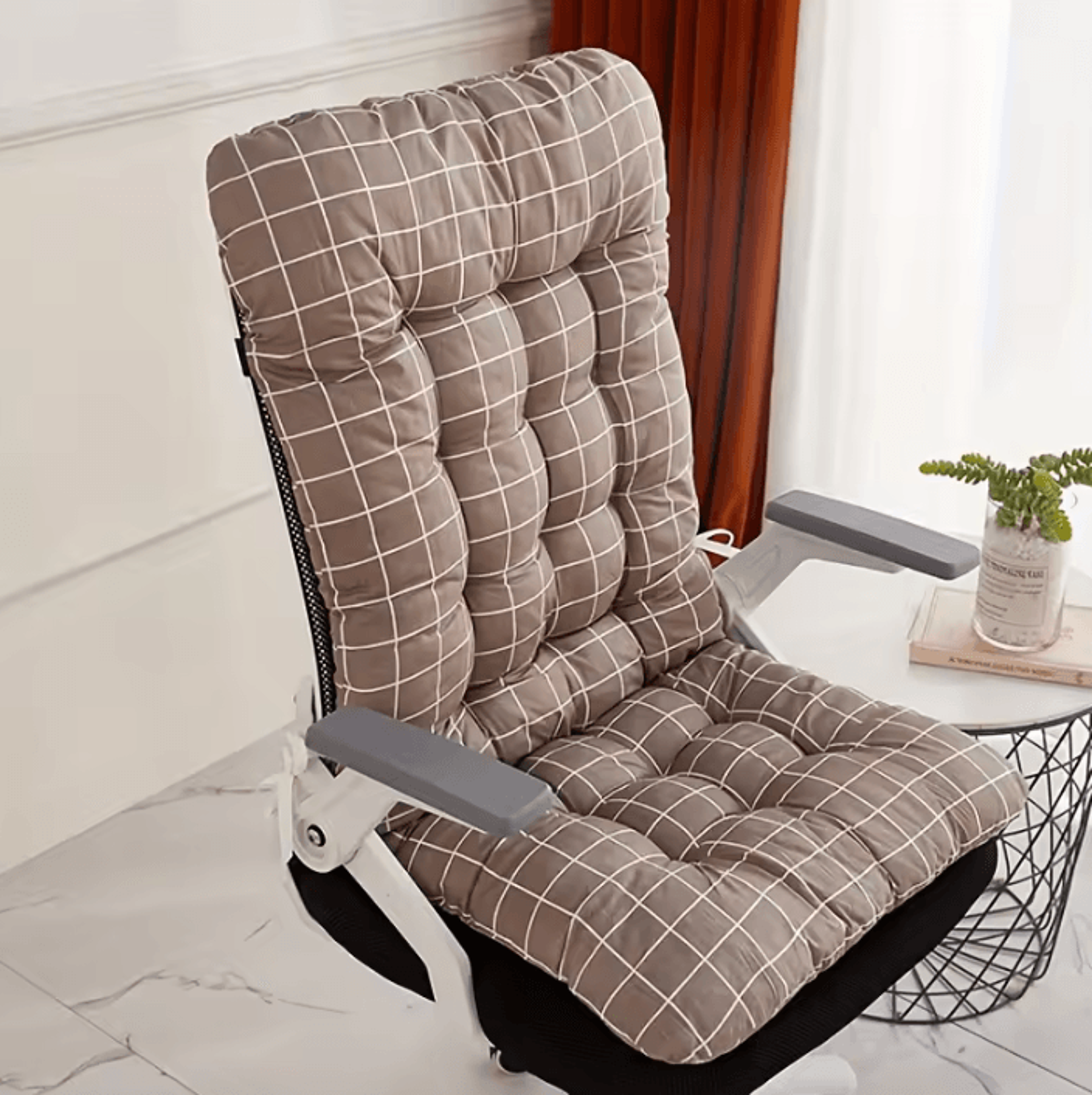 Ergonomic Seat Cushion With Integrated Backrest Support For Office Chair Home And Car Seating Comfo 2