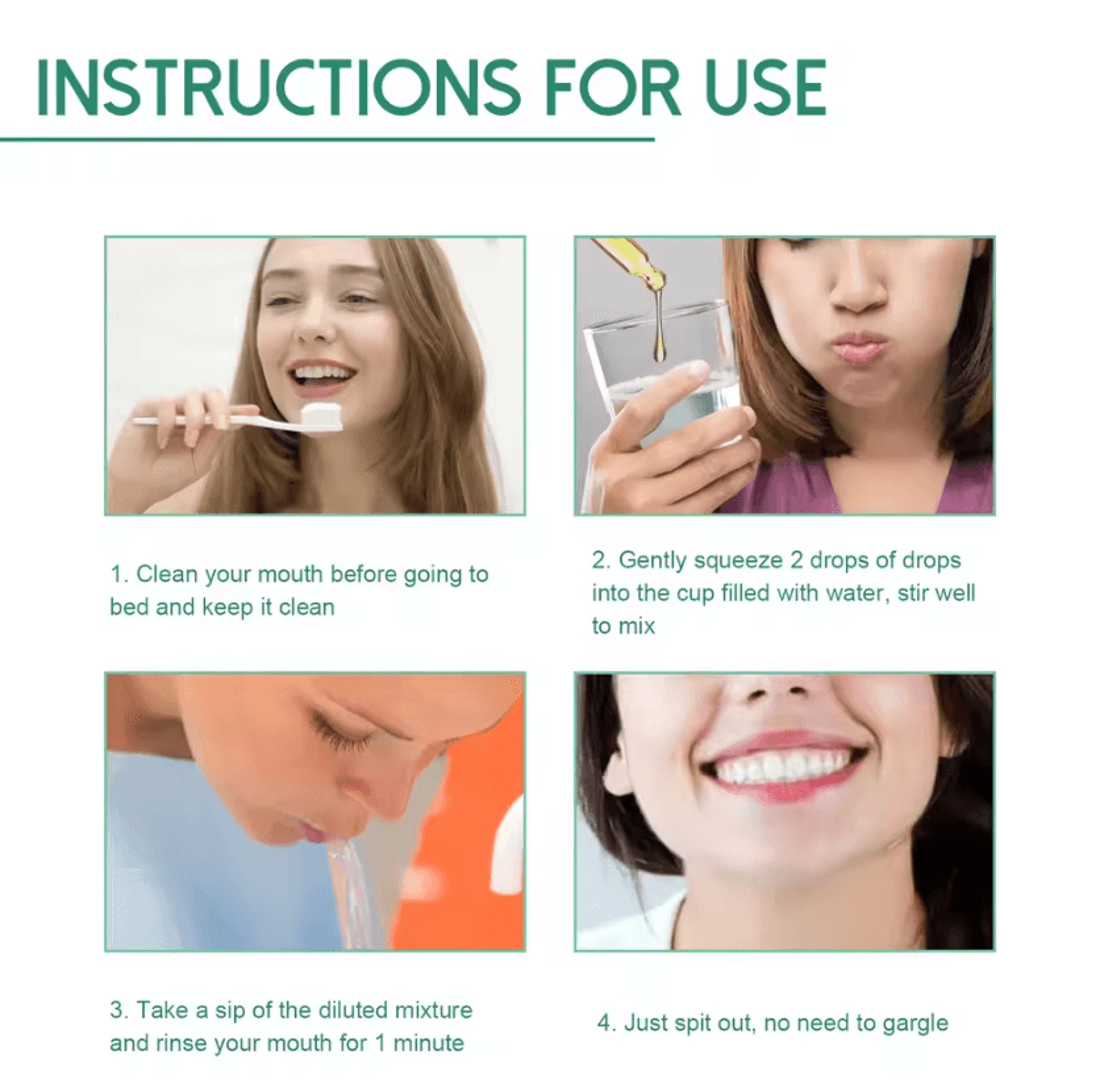 Oral Care Drops For Teeth And Gums Liquid Dental Hygiene Solution For Daily Mouth Care 2