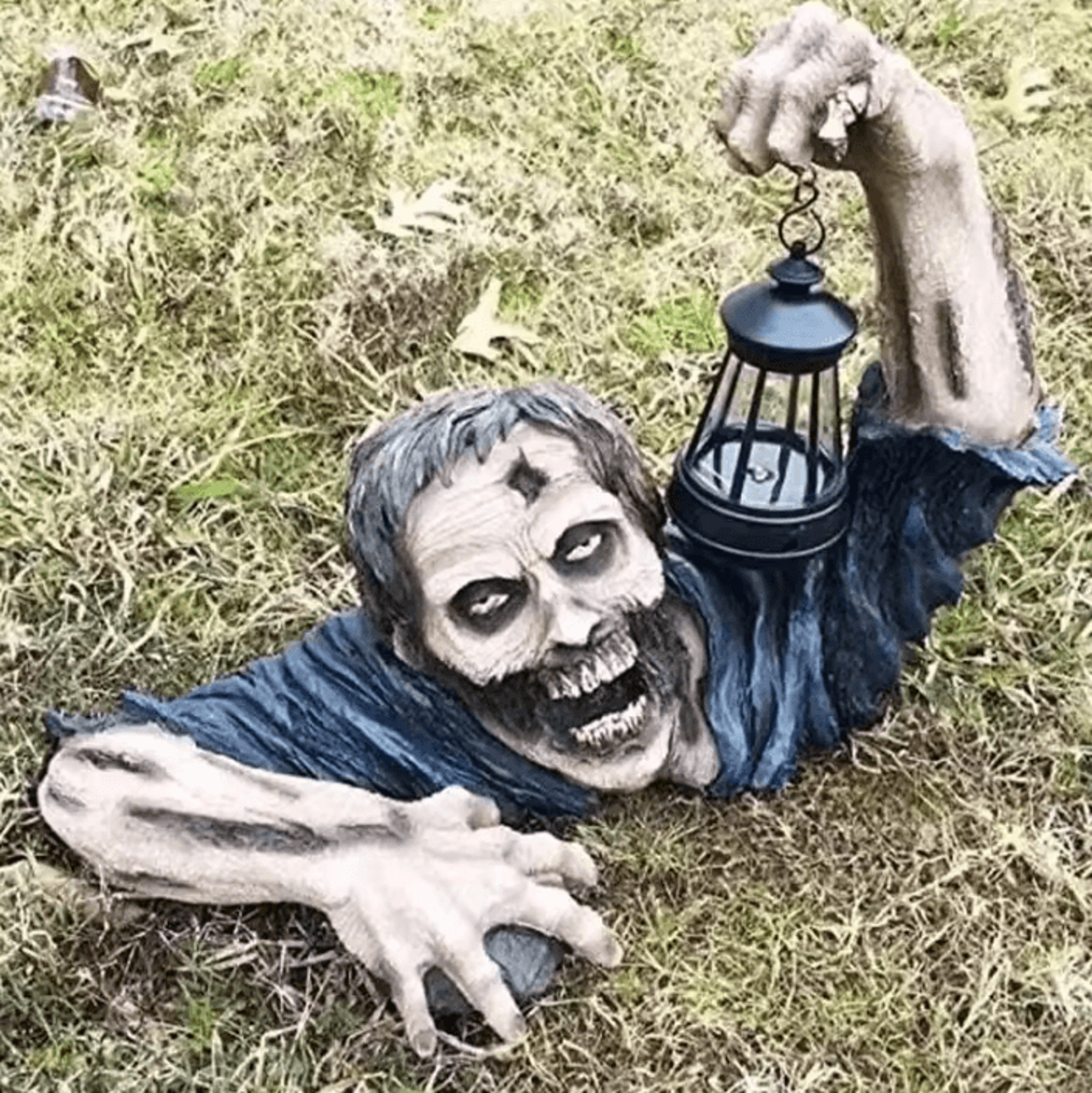 Halloween Crawling Zombie Lantern Figurine Scary LED Light Decoration For Outdoor Garden Yard And H 1