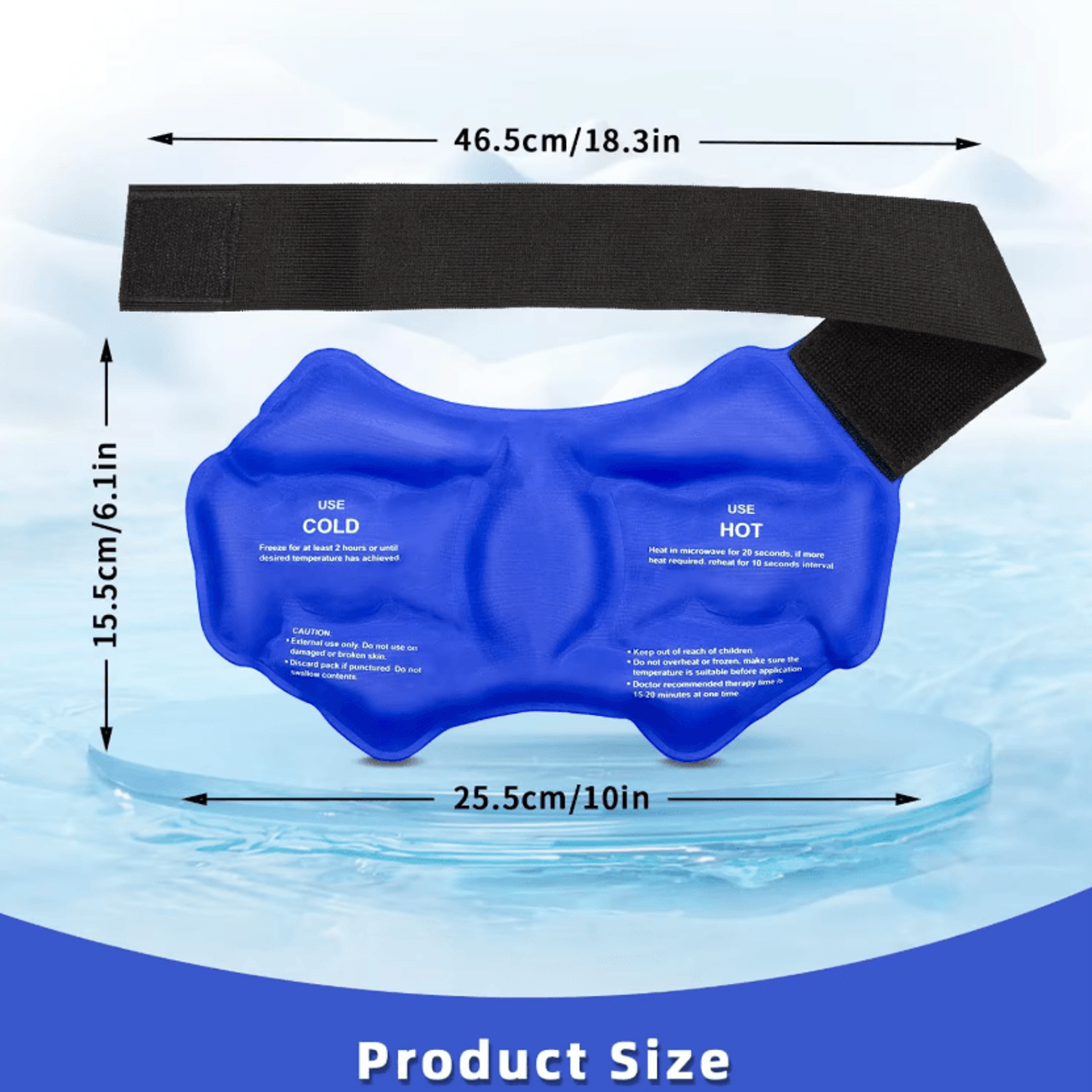 Reusable Ankle Ice Pack Wrap Hot And Cold Gel Compress Brace For Sports Recovery And Ankle Comfort 2