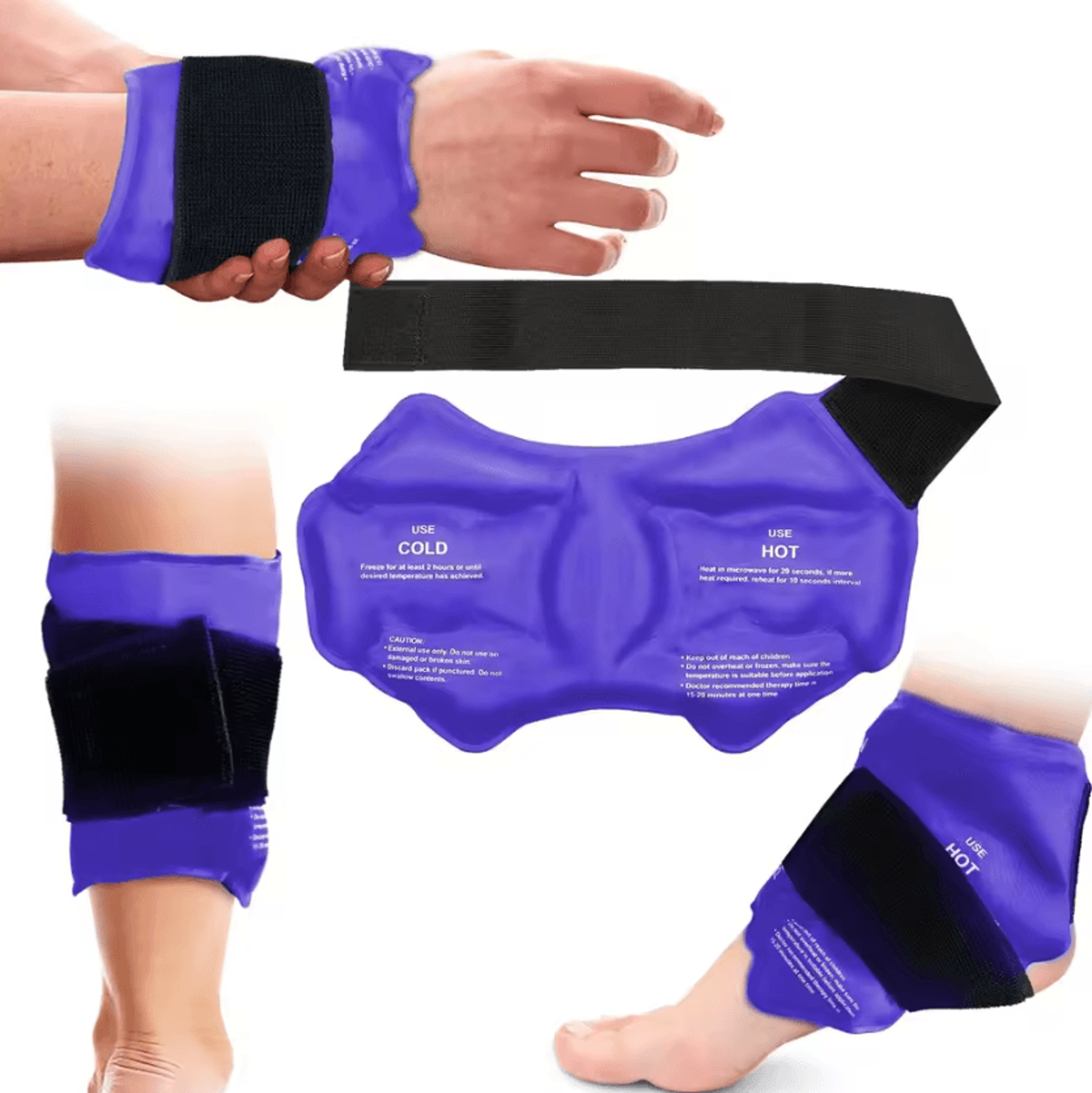 Reusable Ankle Ice Pack Wrap Hot And Cold Gel Compress Brace For Sports Recovery And Ankle Comfort 6