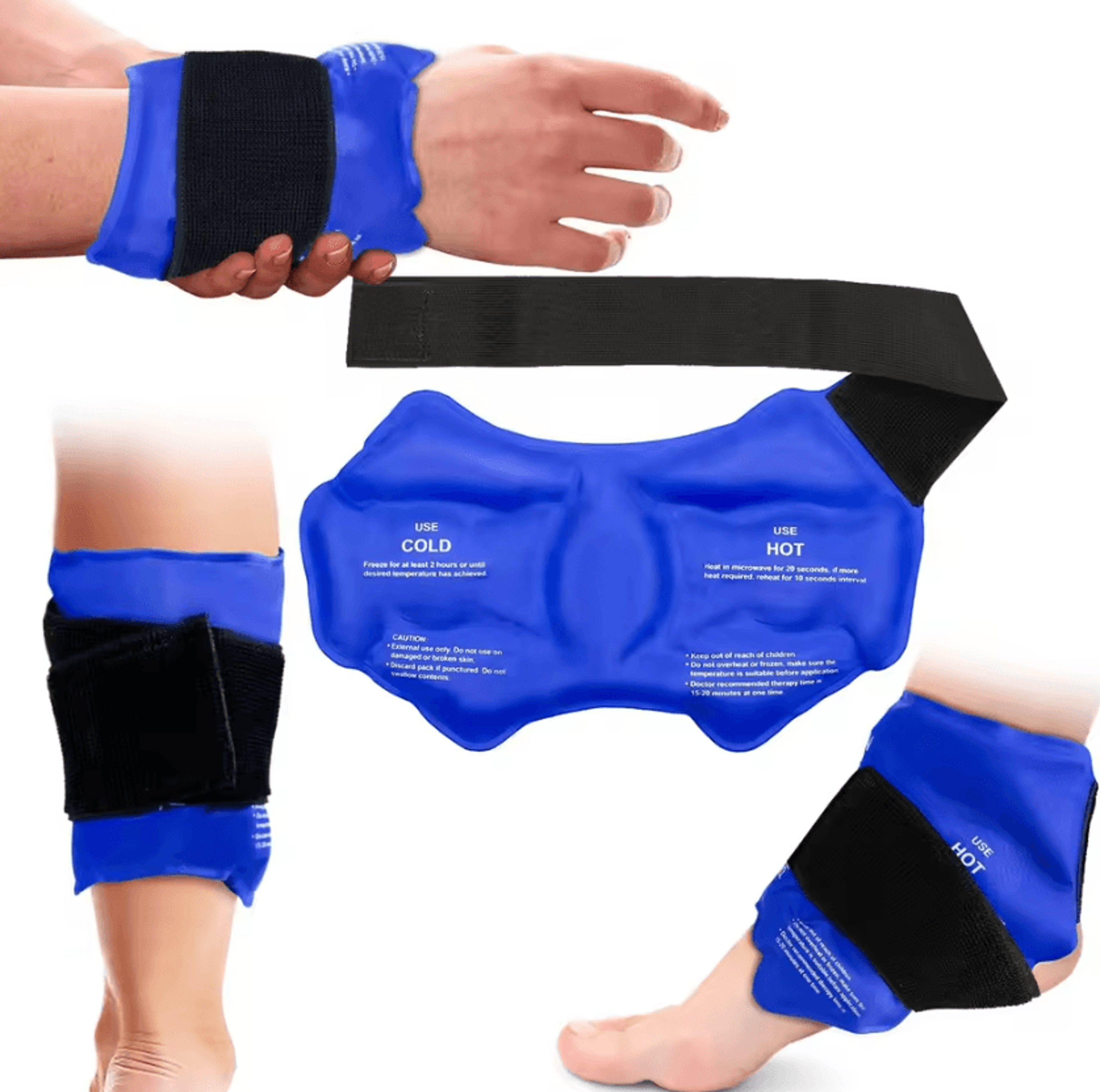 Reusable Ankle Ice Pack Wrap Hot And Cold Gel Compress Brace For Sports Recovery And Ankle Comfort 5