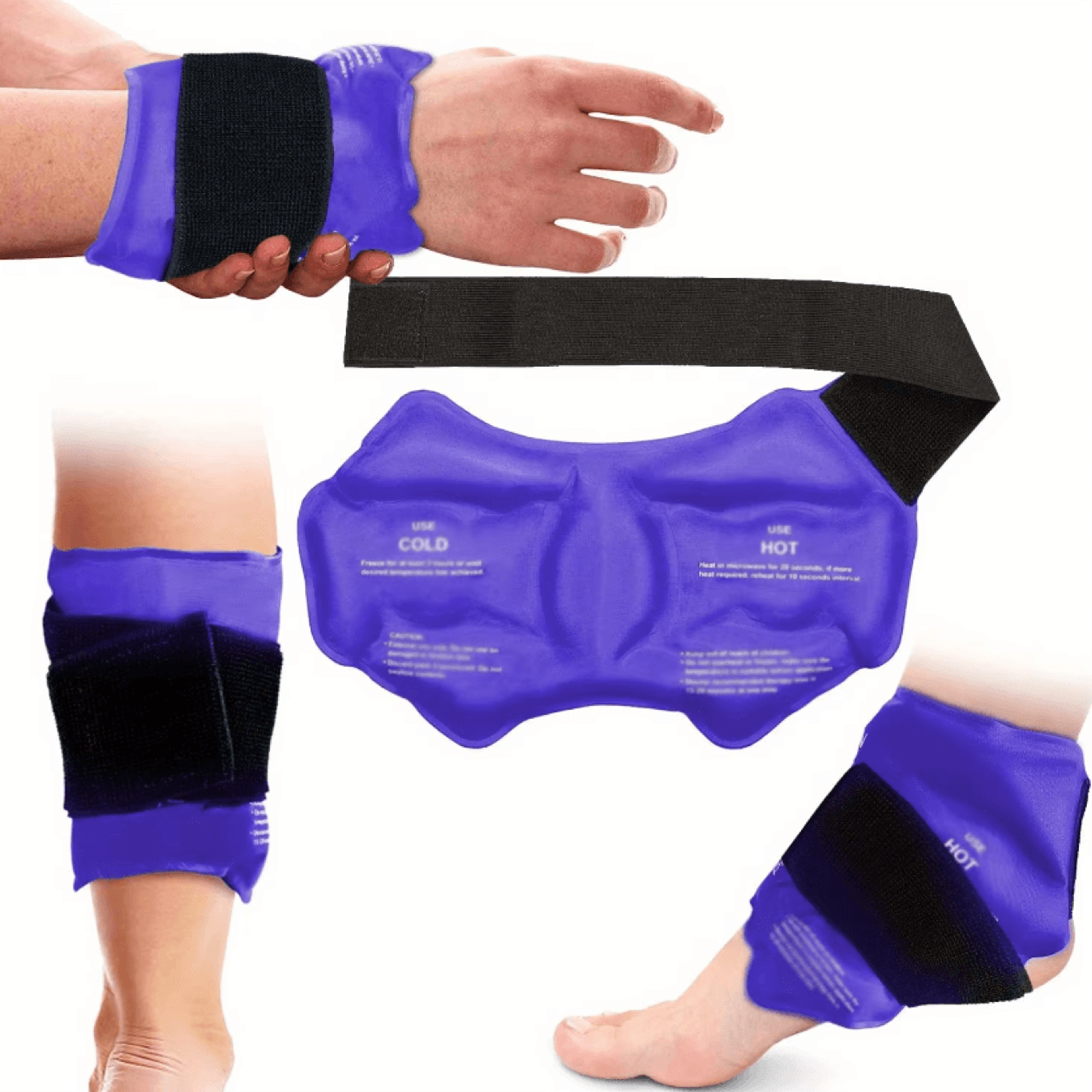 Reusable Ankle Ice Pack Wrap Hot And Cold Gel Compress Brace For Sports Recovery And Ankle Comfort 0