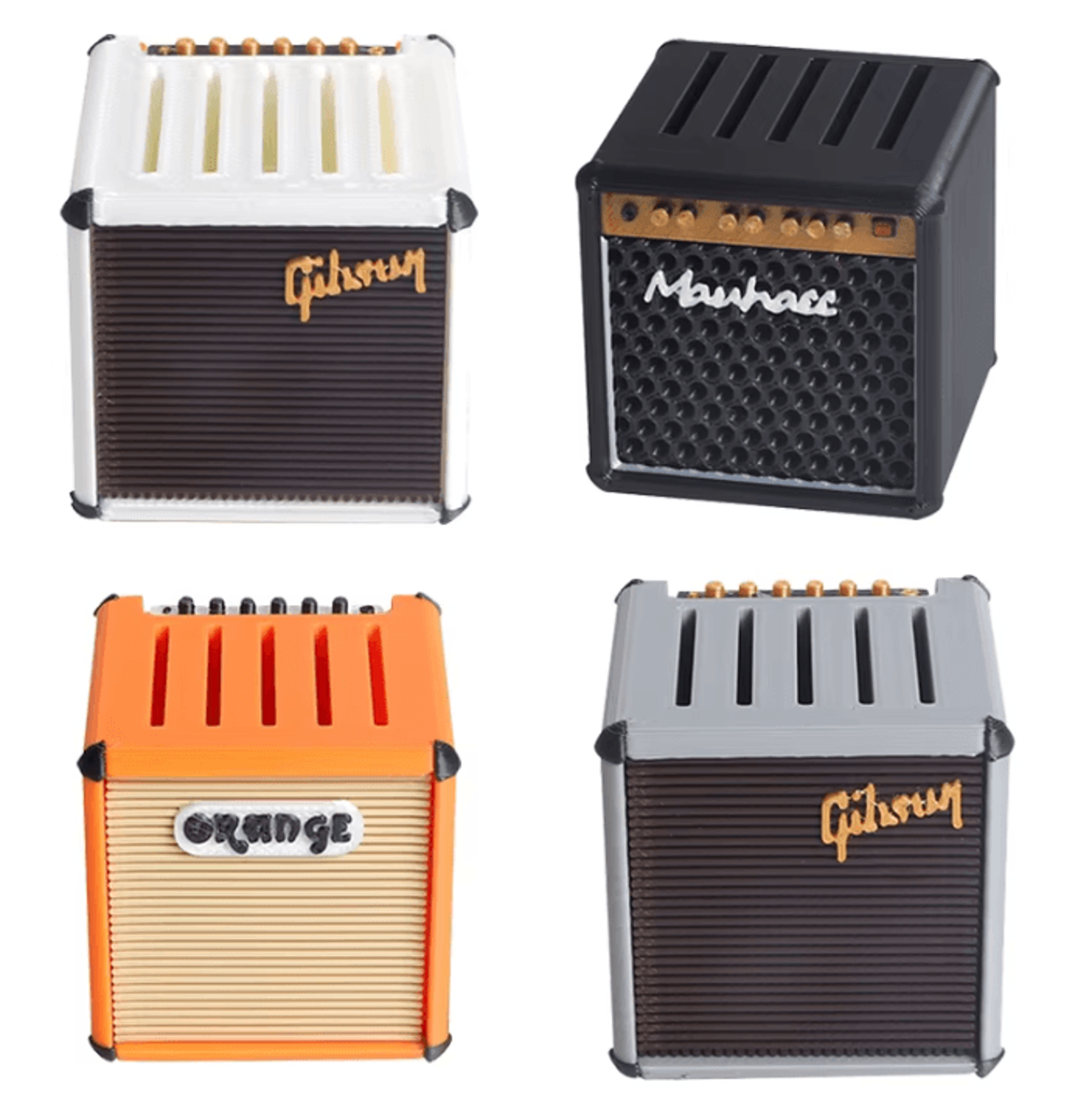 Portable Guitar Pick Holder 3D Printed Mini Amplifier Storage Case For Guitar Picks And Music Acces 0