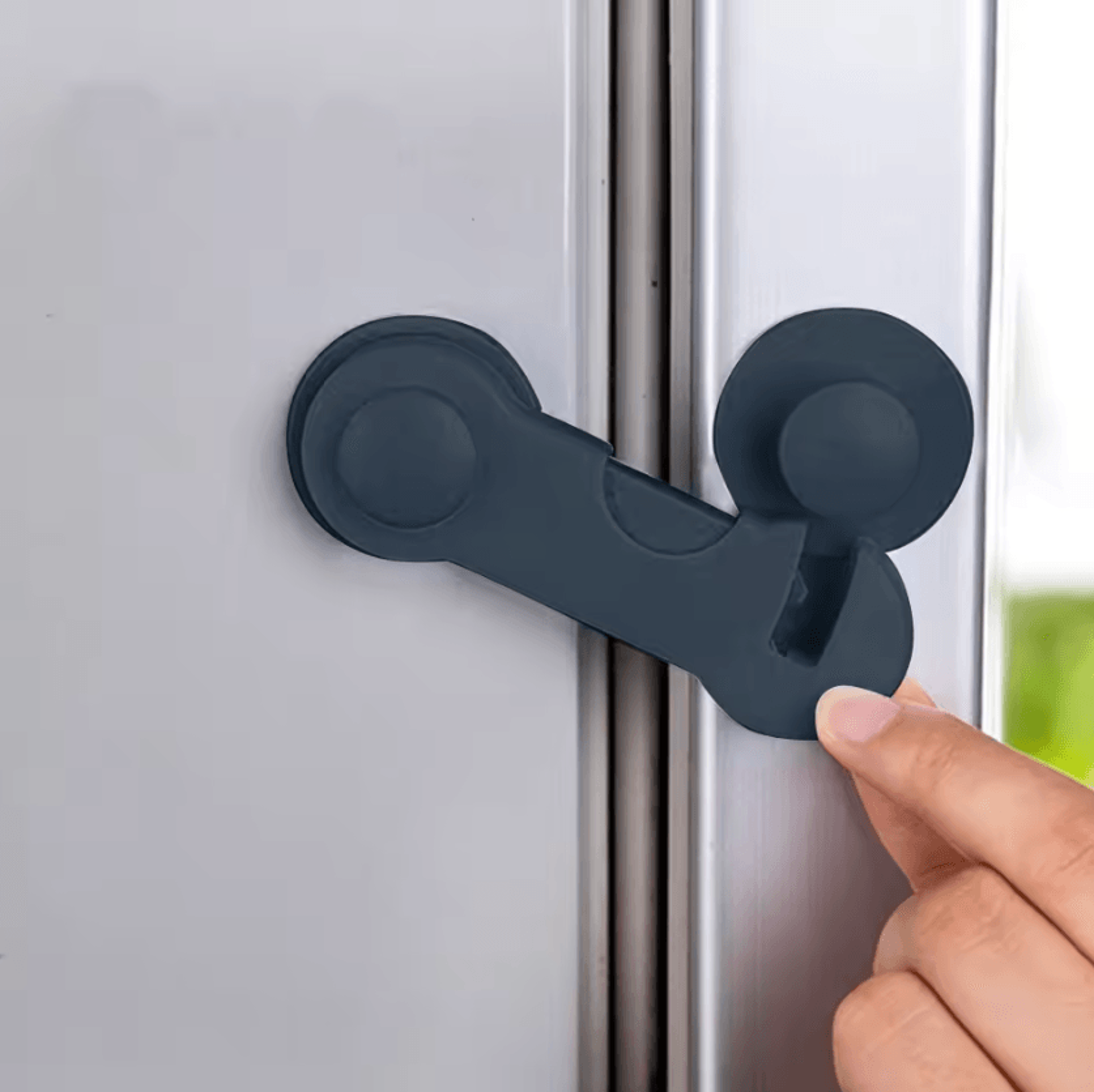 Self Adhesive Refrigerator Door Lock Child Safety Fridge Freezer Latch For Home Kitchen And Cabinet 1