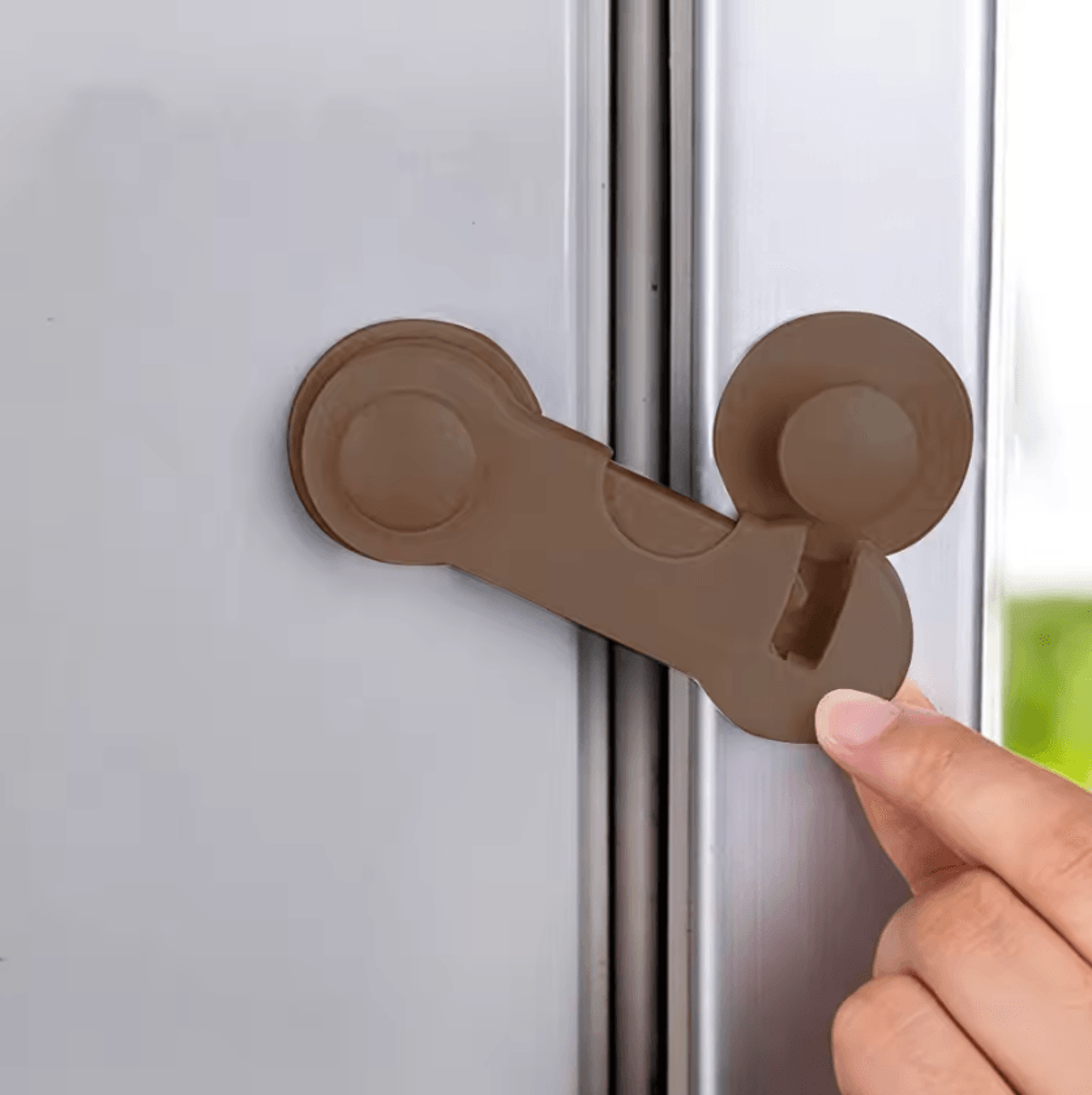 Self Adhesive Refrigerator Door Lock Child Safety Fridge Freezer Latch For Home Kitchen And Cabinet 3