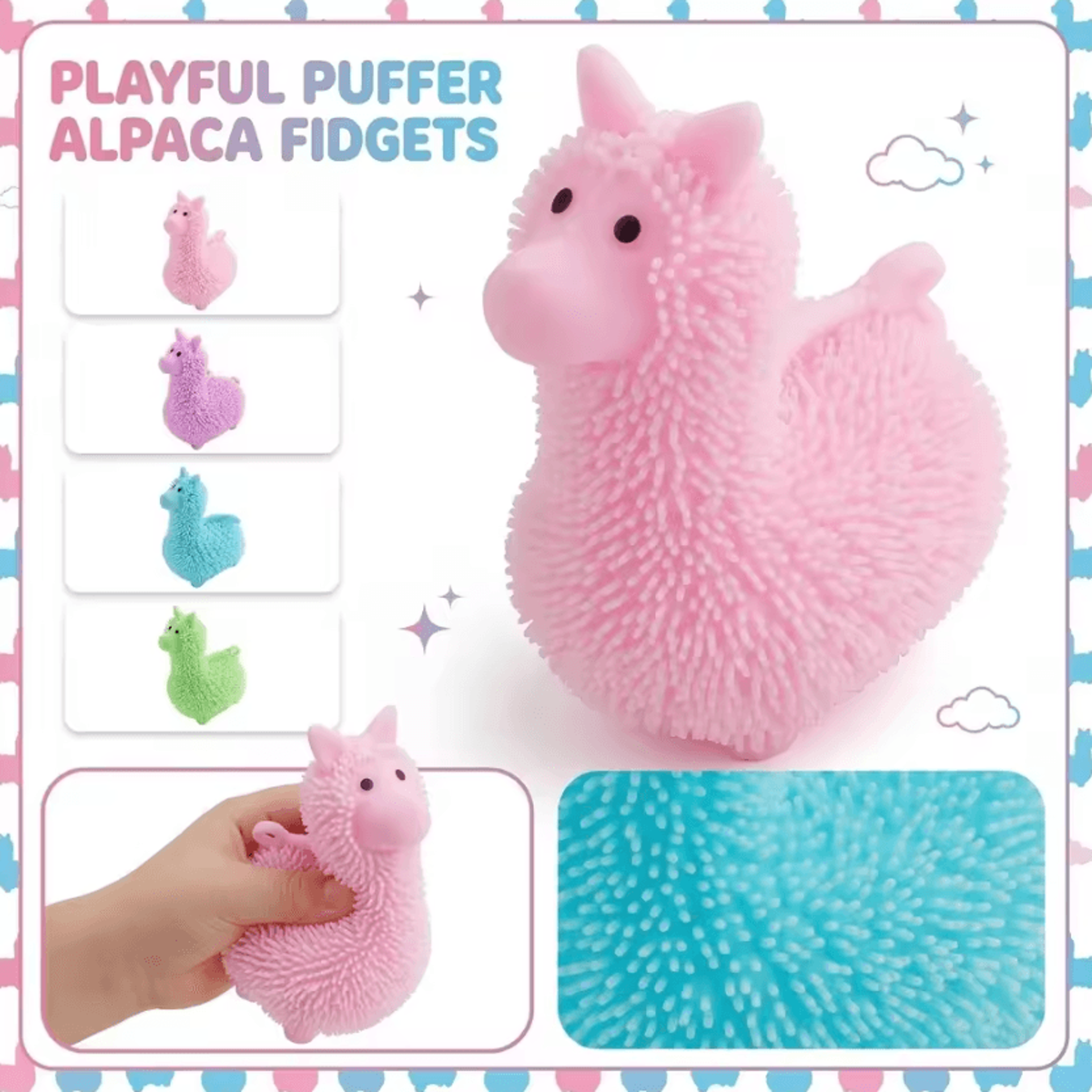 Cute Cartoon Sheep Squishy Toy Soft Pinch Squeeze Fidget Sensory Toy For Kids And Adults 0