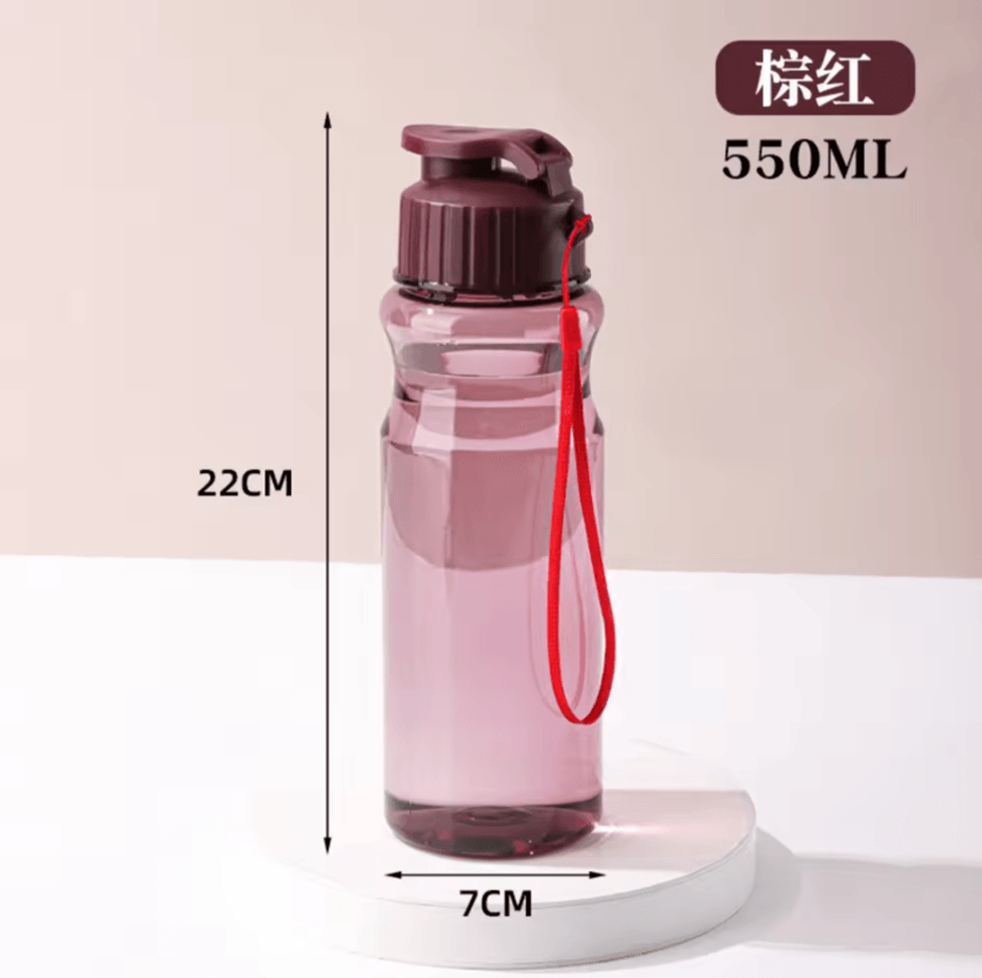650ML Transparent Sports Water Bottle Portable Reusable Drinking Cup For School Gym Travel And Ever 10