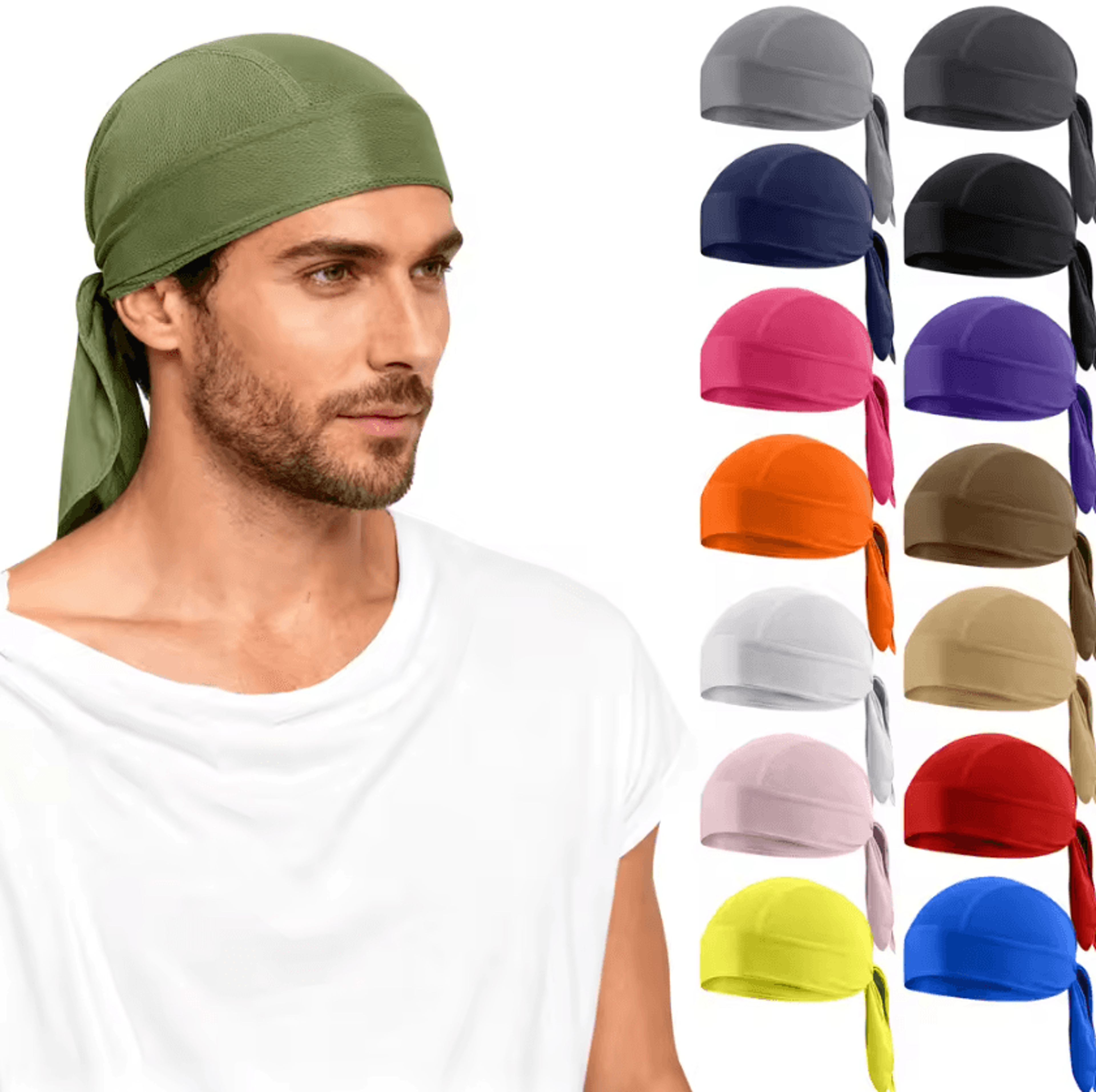 Quick Dry Cycling Pirate Bandana Cap Breathable Mesh Sweat Absorbent Skull Cap For Men And Outdoor  0