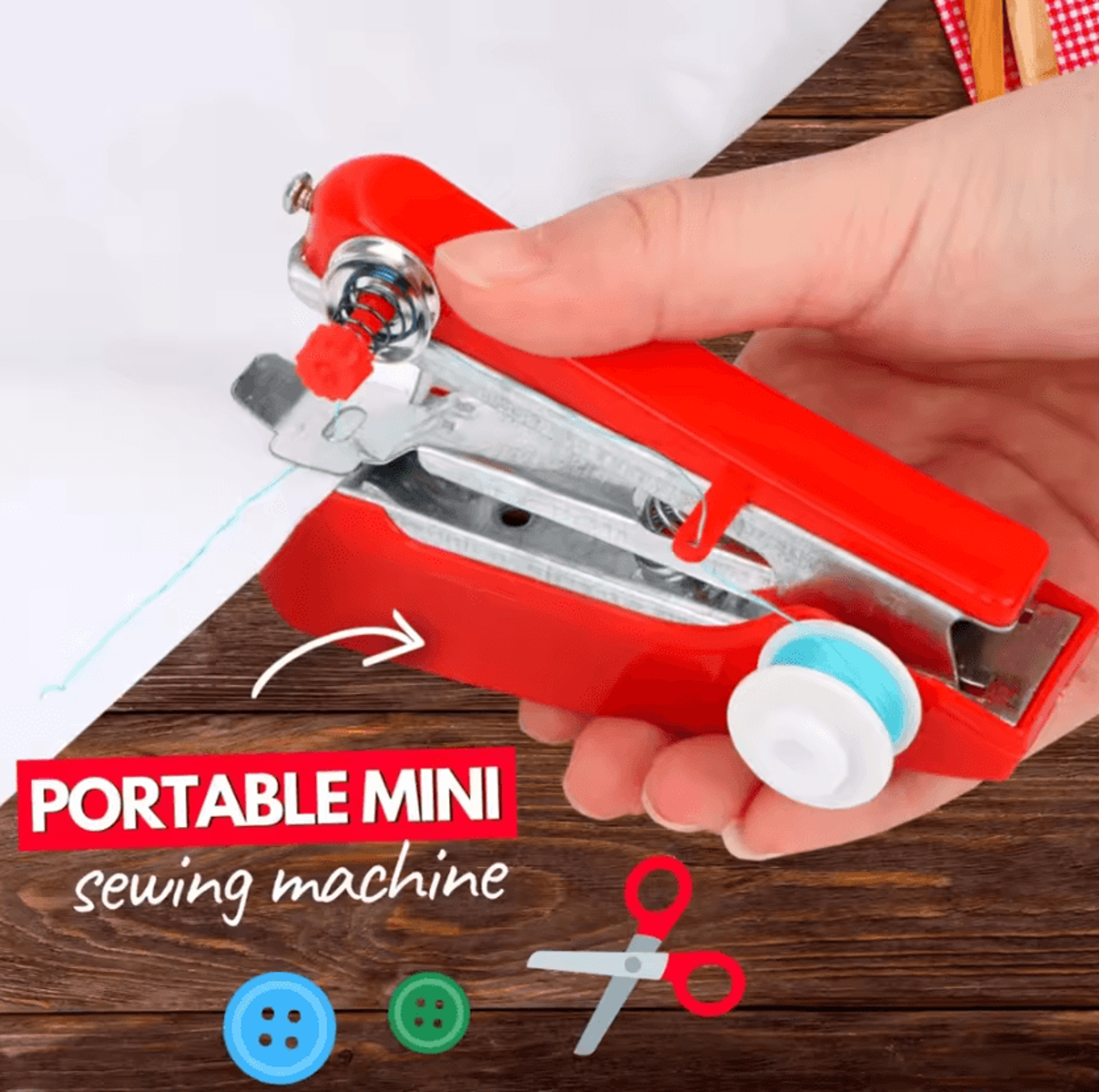 Portable Mini Handheld Sewing Machine Compact Pocket Stitching Tool For Clothing Repairs And Home T 4