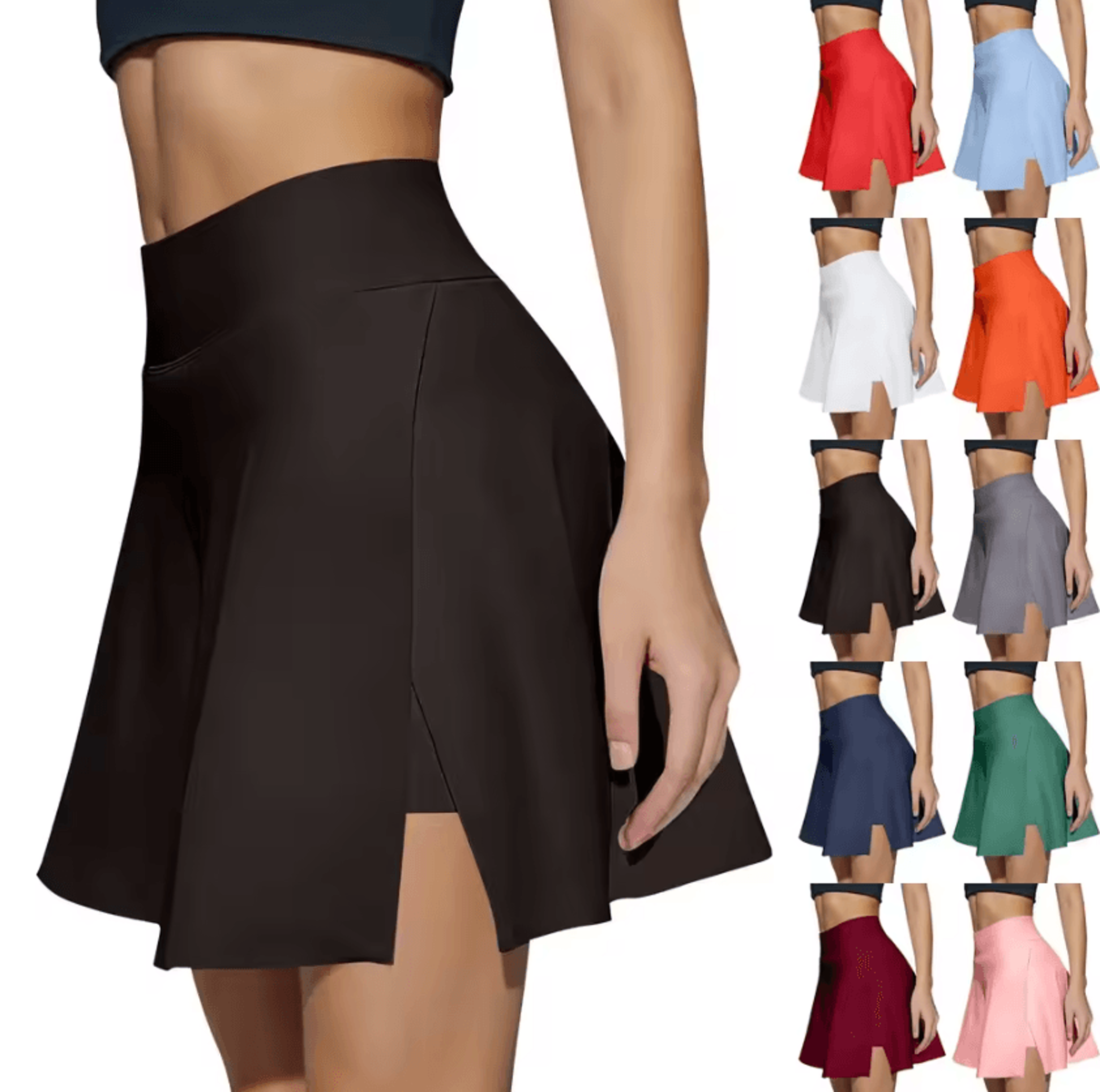 Womens High Waist Pleated Tennis Skirt Quick Dry Sports Mini Skirt For Gym Fitness And Casual Wear 0