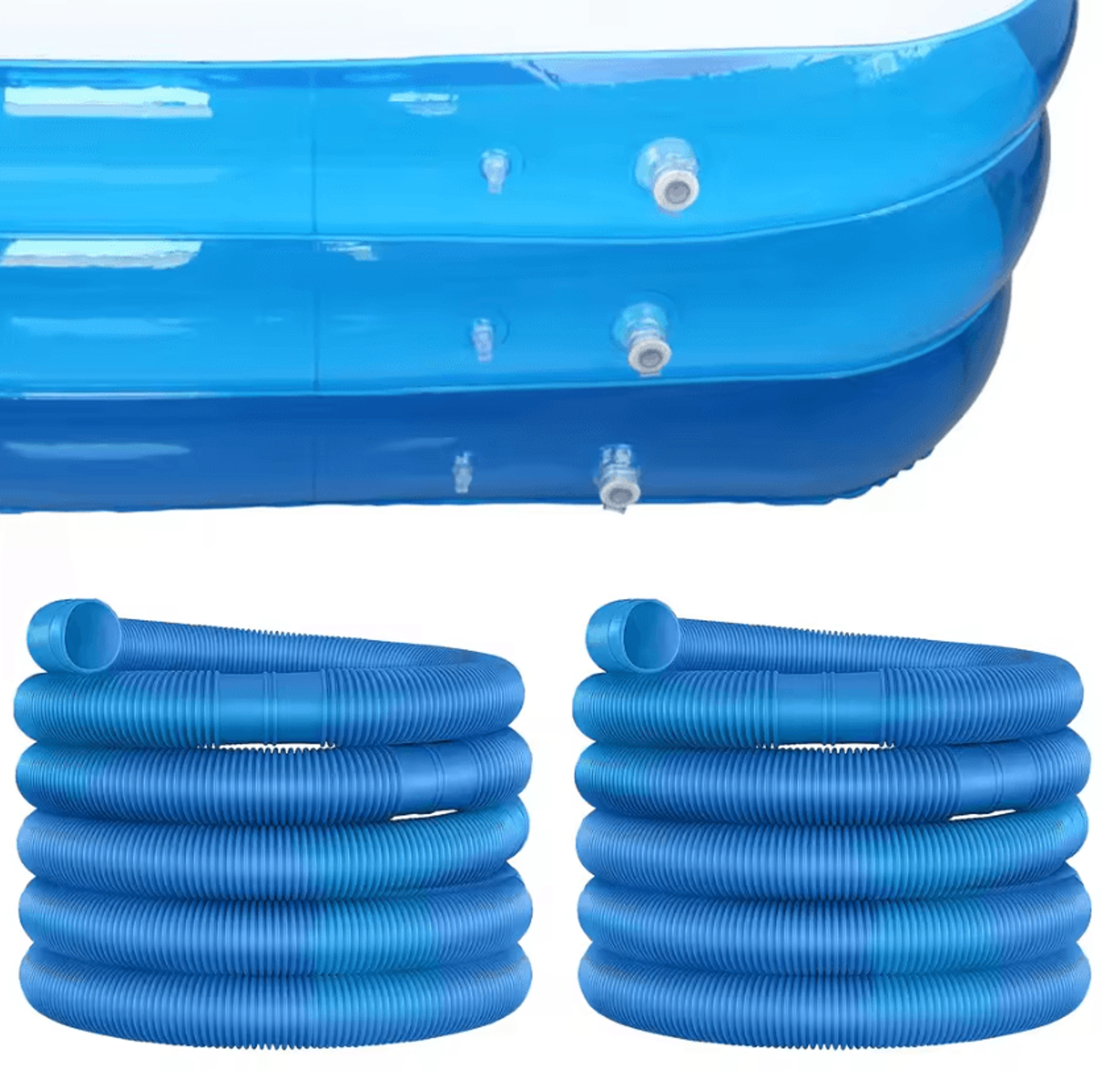 Blue Swimming Pool Vacuum Hose 32mm Flexible Replacement Drain Pipe For Pool Cleaning And Water Mai 2