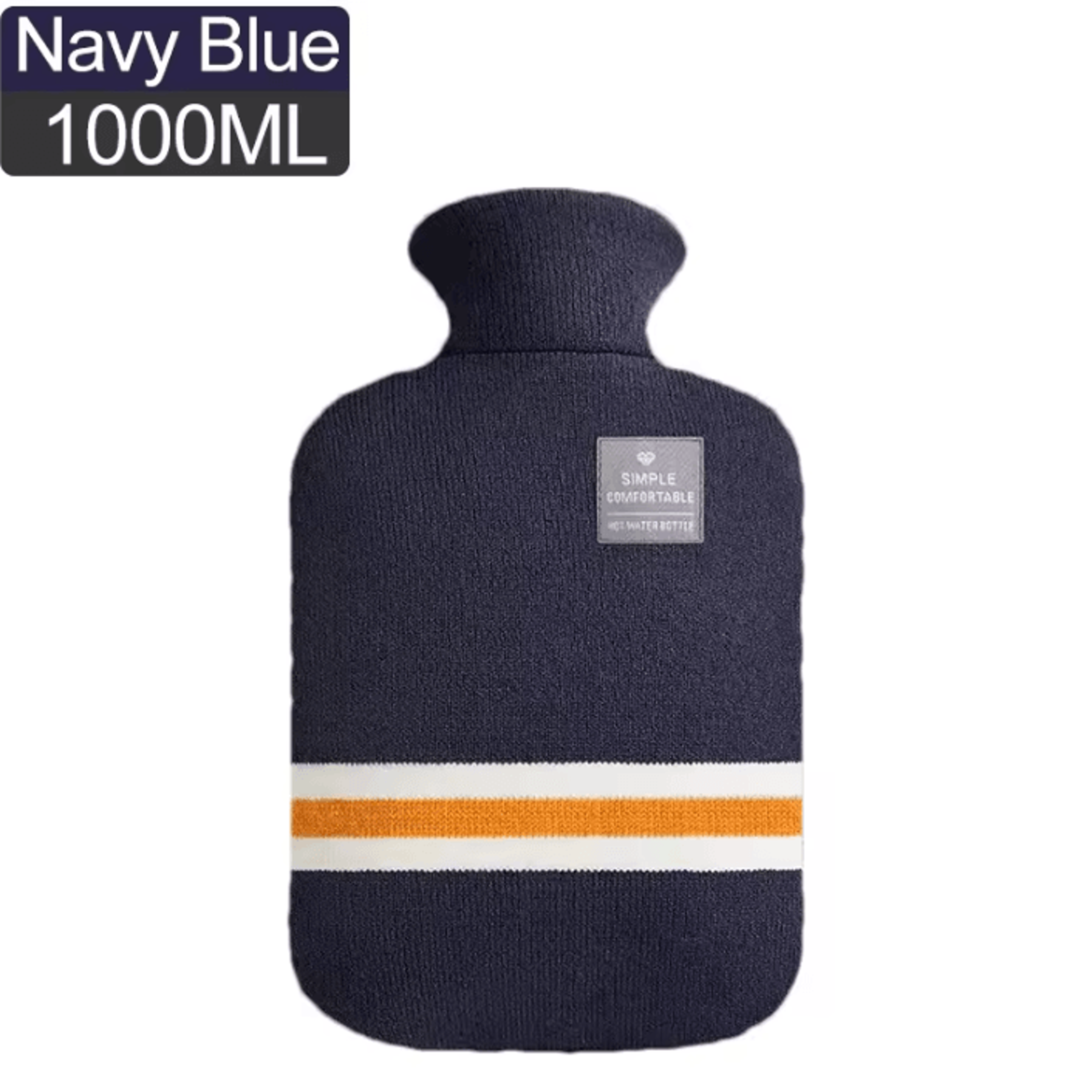 Hot Water Bottle With Knitted Cover Reusable Warm Water Bag For Hands Belly And Winter Comfort 6