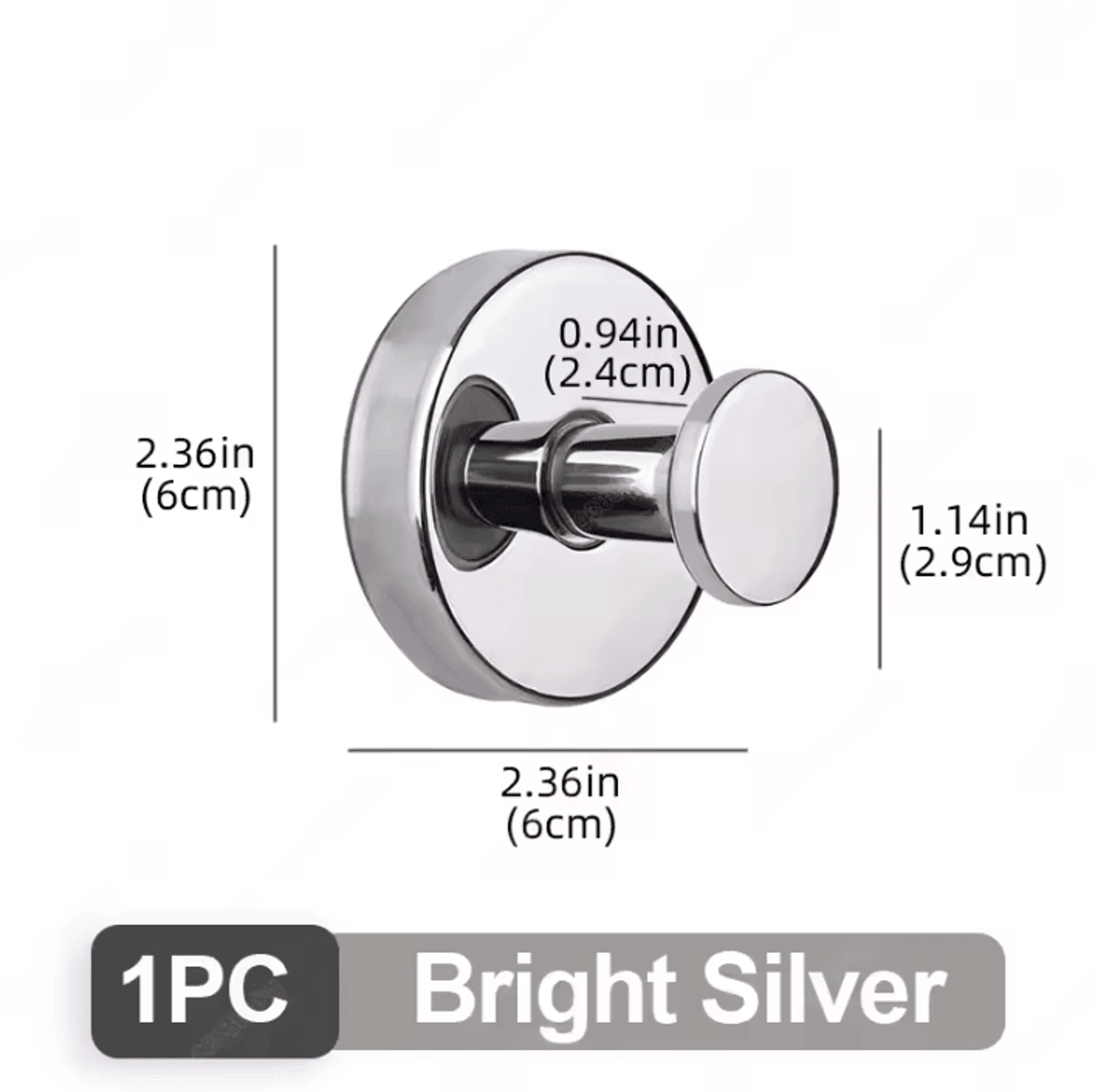 Stainless Steel Suction Cup Wall Hooks Waterproof Reusable Shower Hangers For Bathroom And Home Org 3