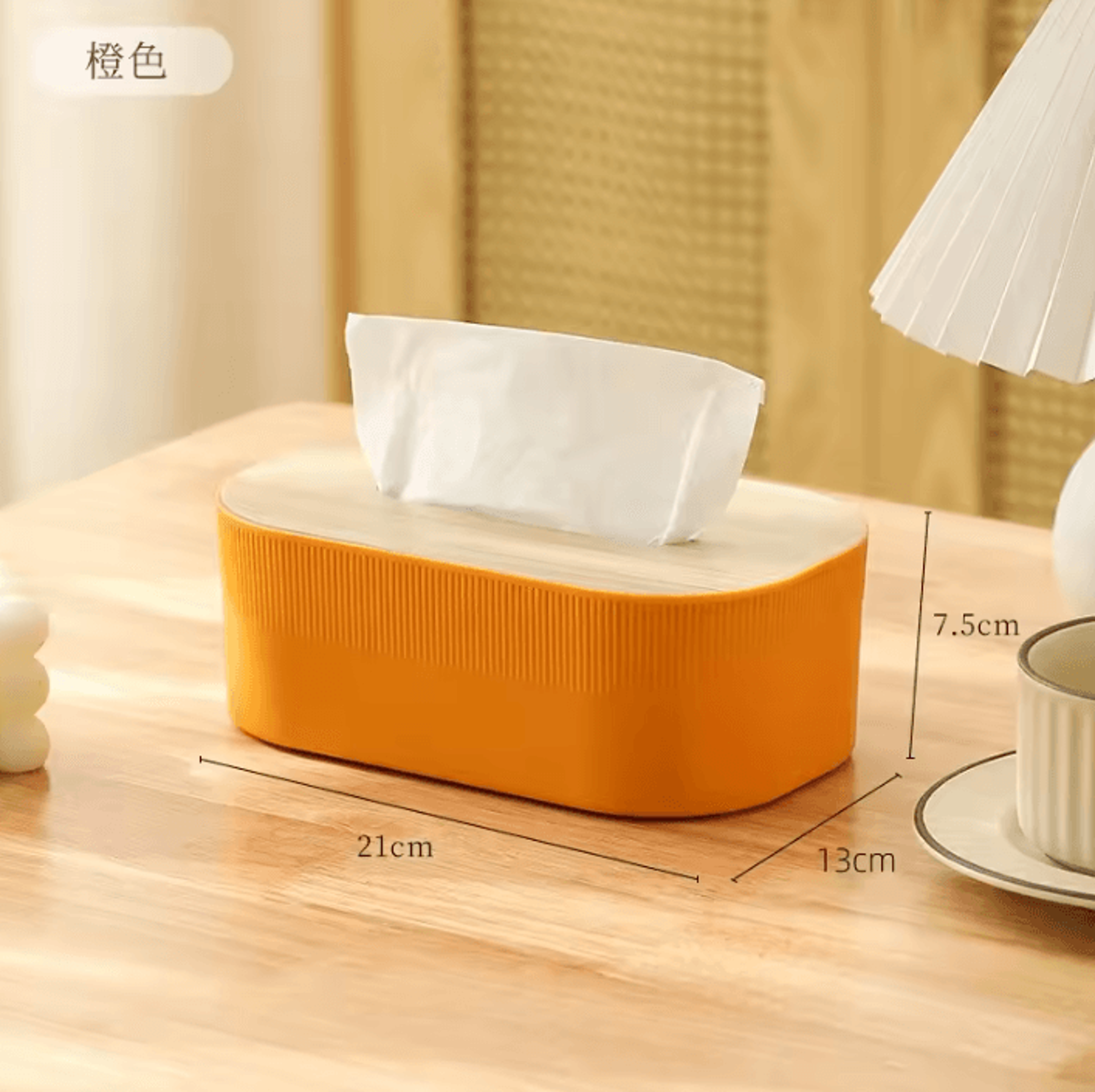 Nordic Style Tissue Box With Wooden Cover Modern Square Napkin Holder For Living Room Bathroom And  6