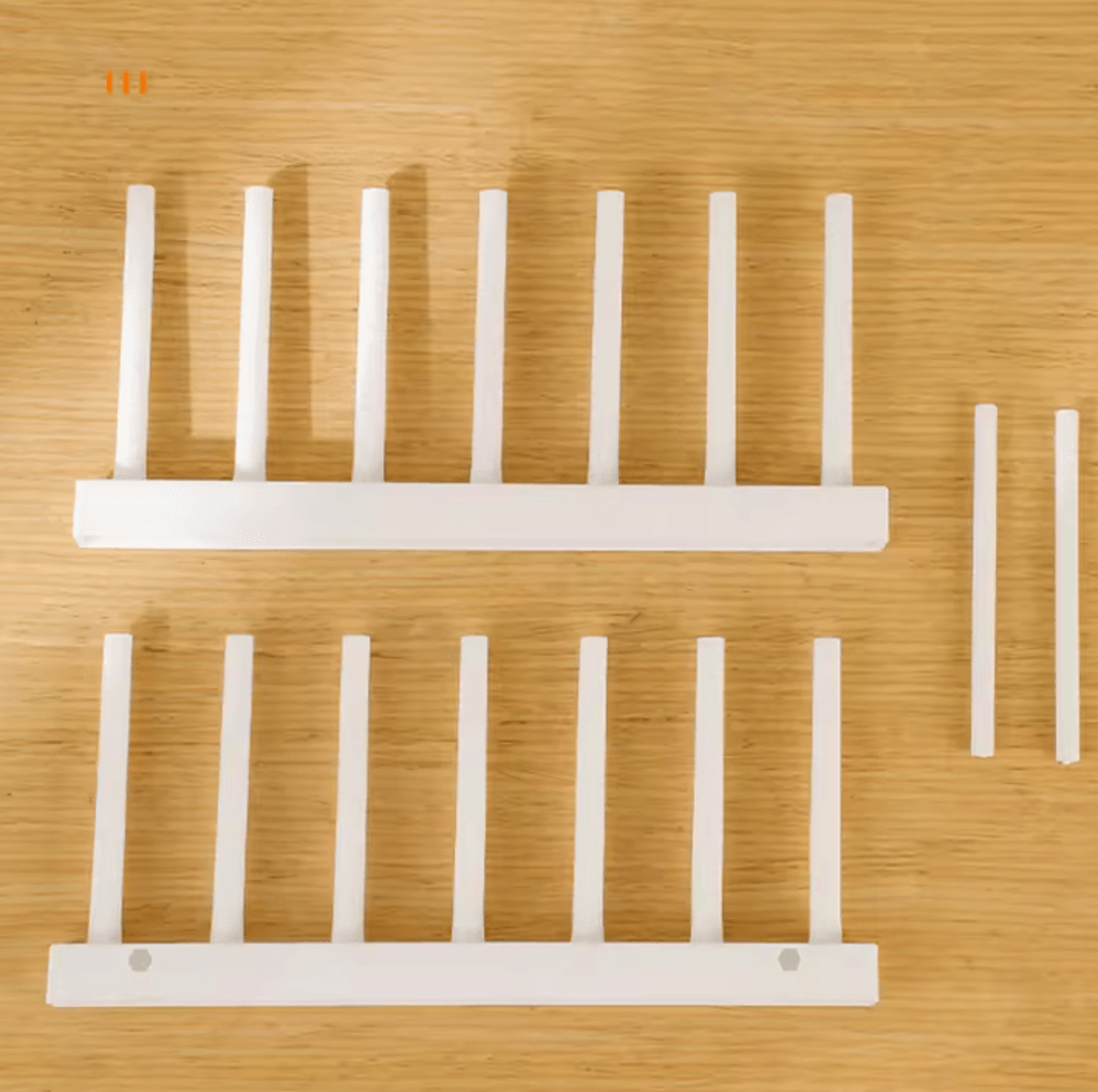 Detachable Plastic Dish Drainer Rack For Plates And Pot Lid Organization 1