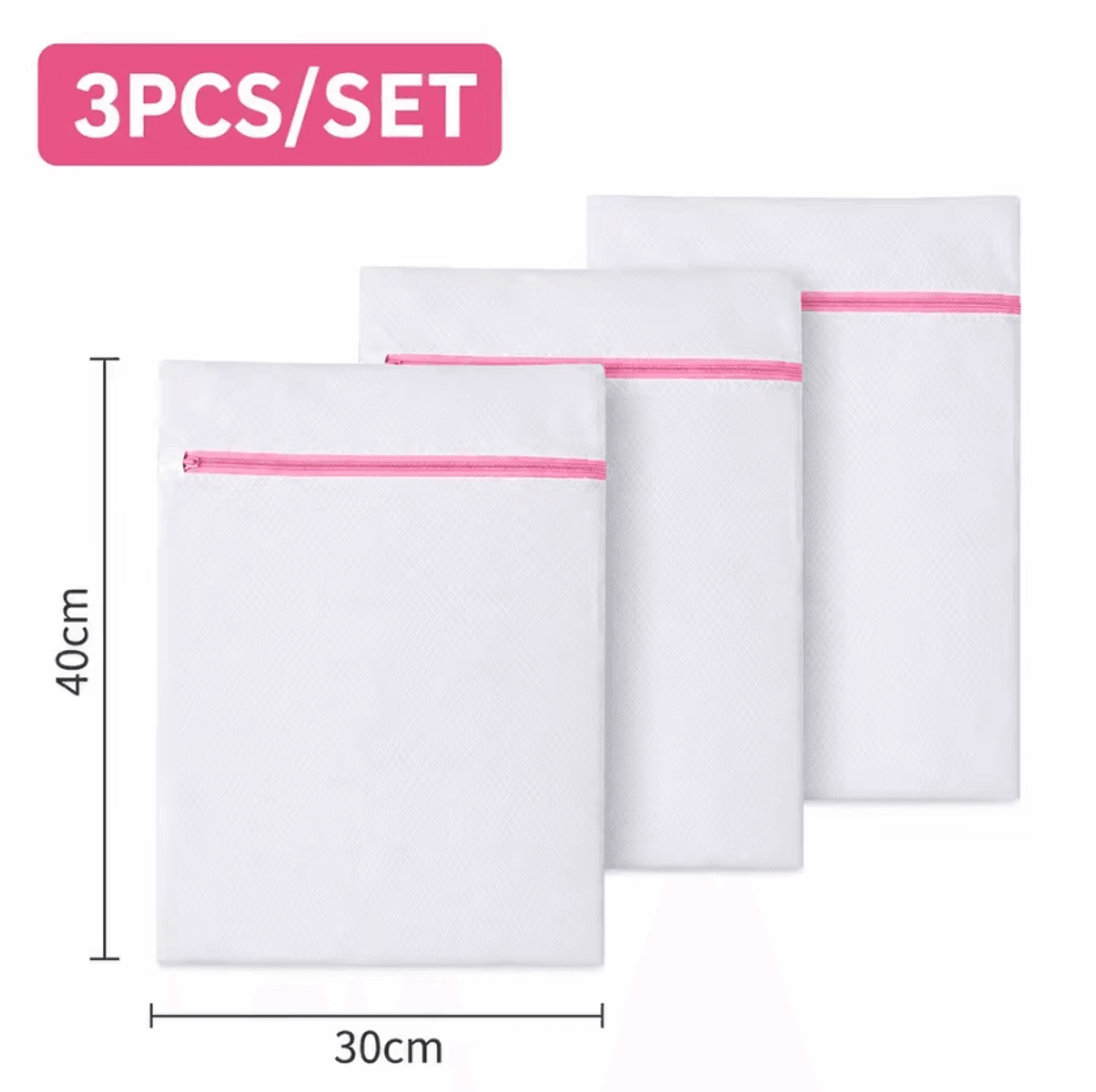 3 Piece Mesh Laundry Washing Bags For Delicate Clothes And Bra Protection 8
