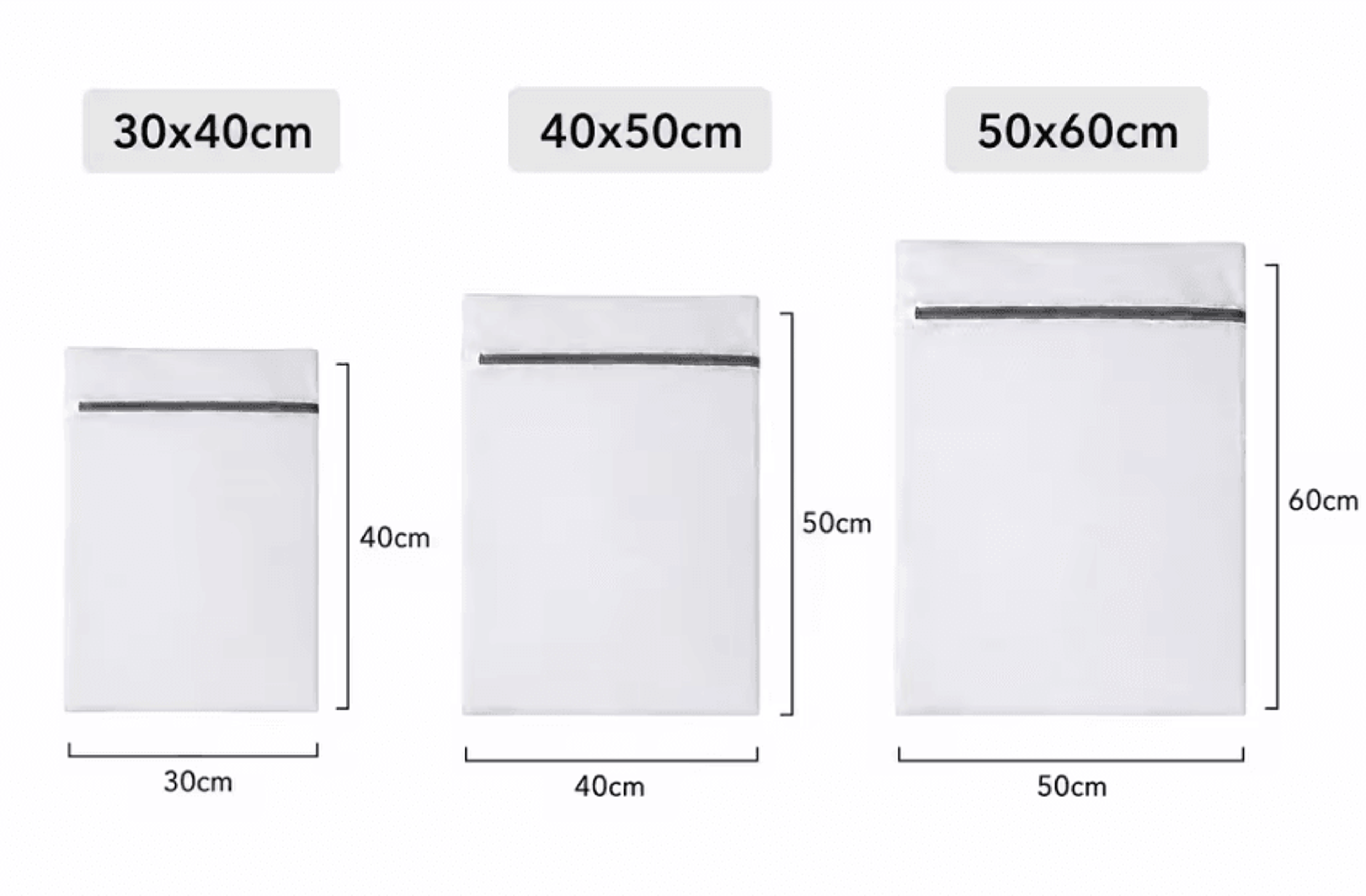 3 Piece Mesh Laundry Washing Bags For Delicate Clothes And Bra Protection 12