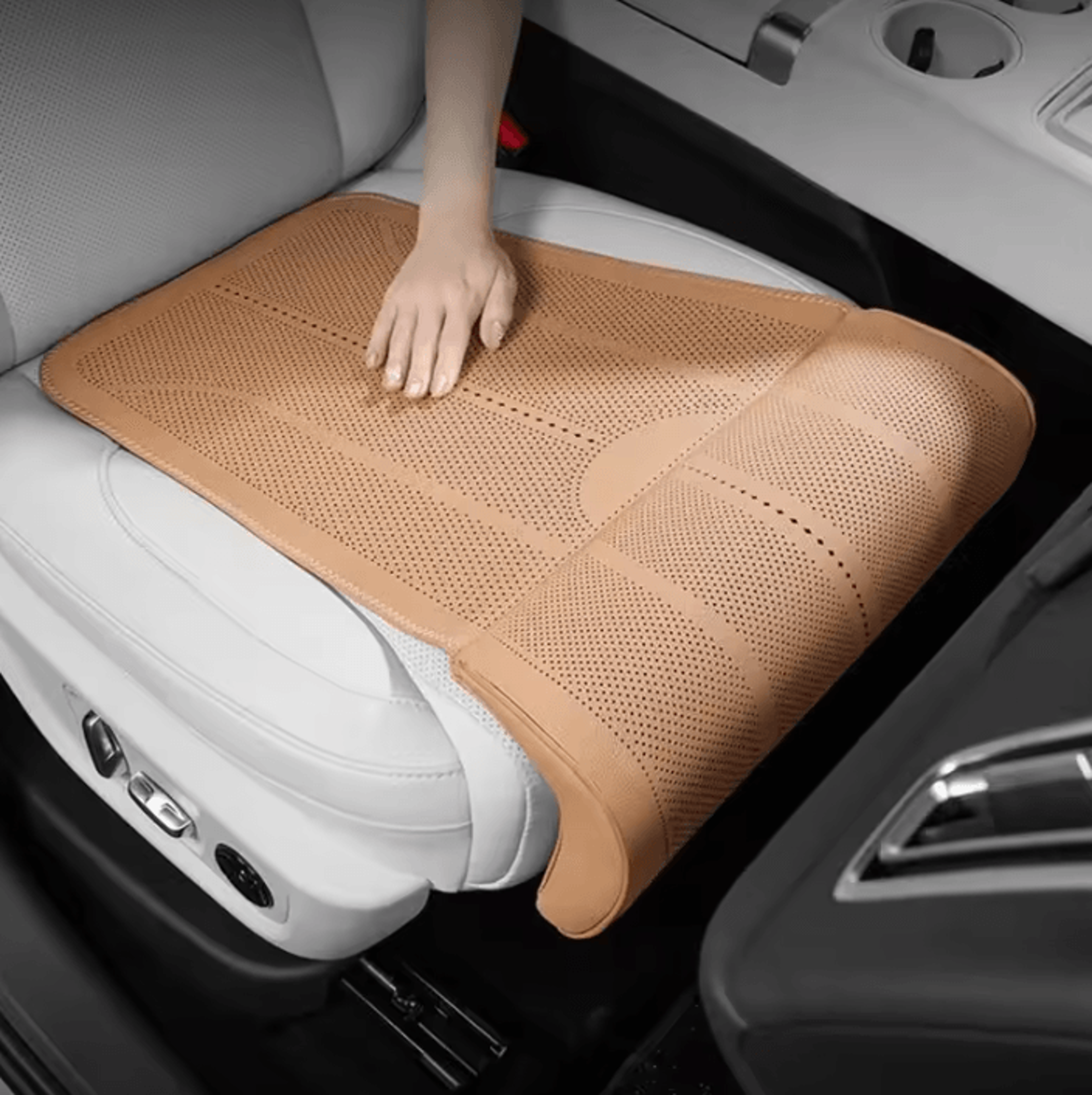 Breathable Car Seat Extender Cushion With Leg Support For Driving Comfort 0