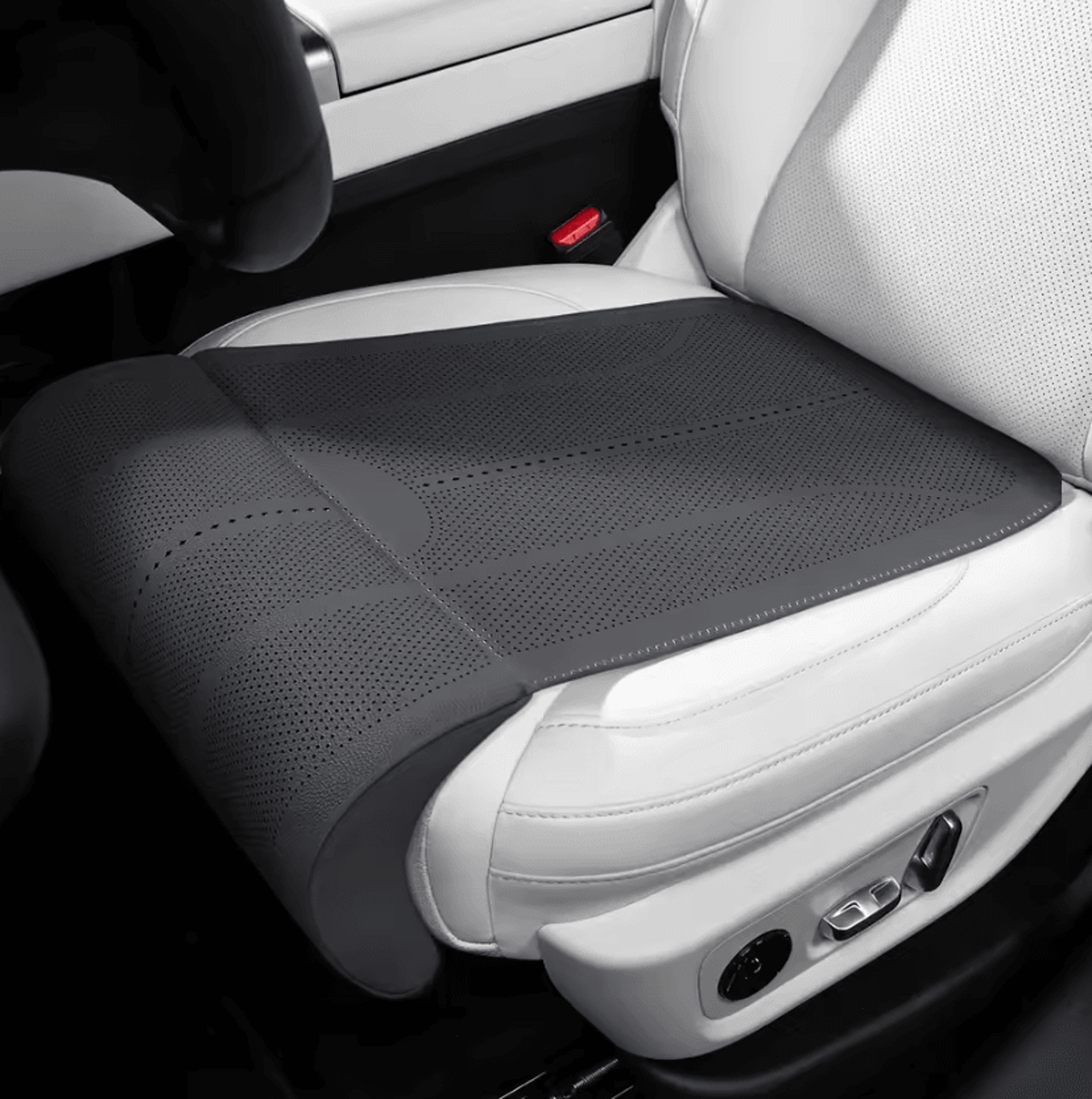 Breathable Car Seat Extender Cushion With Leg Support For Driving Comfort 8